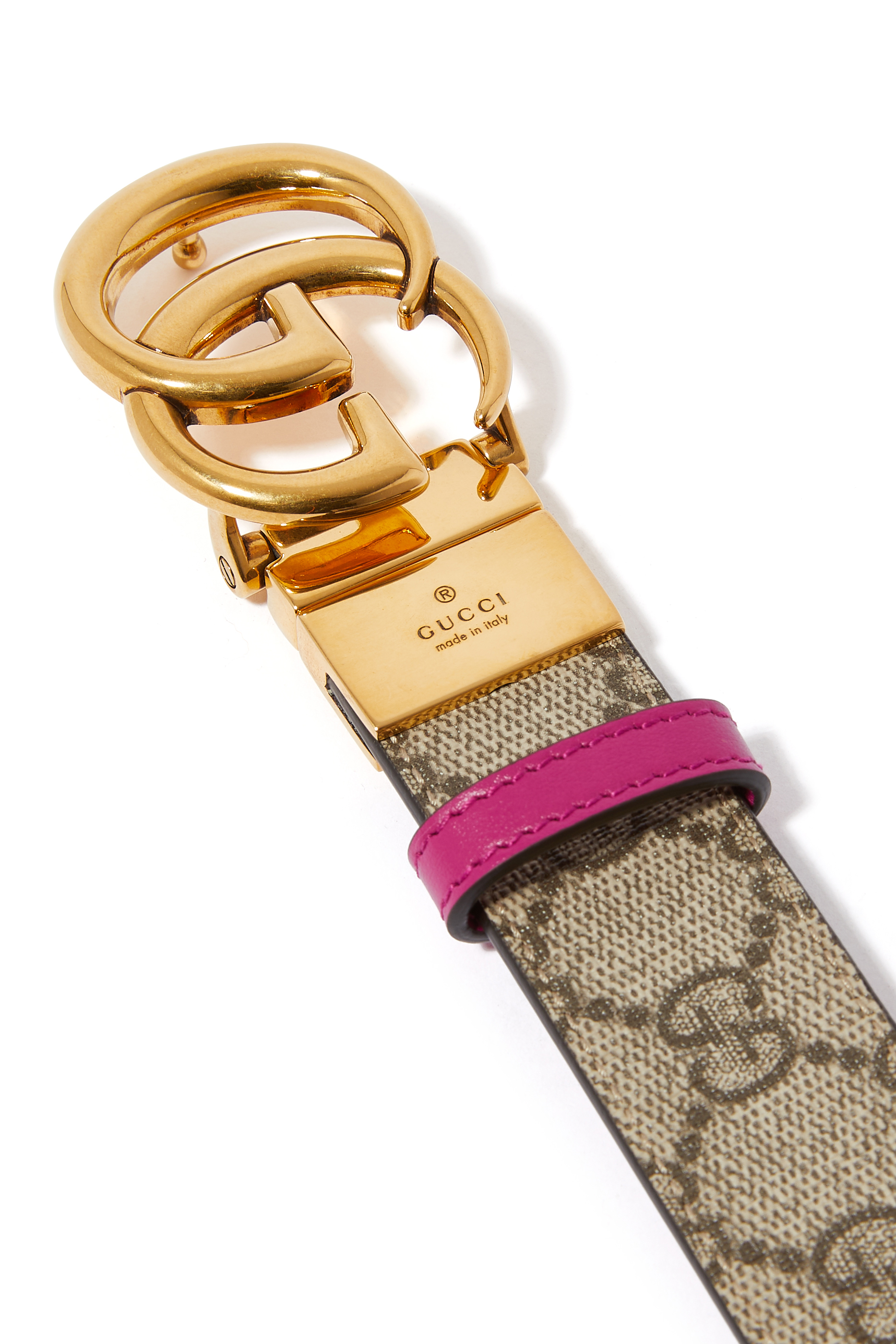 حزام مارمونت بوجهين بشعار حرفي الماركة