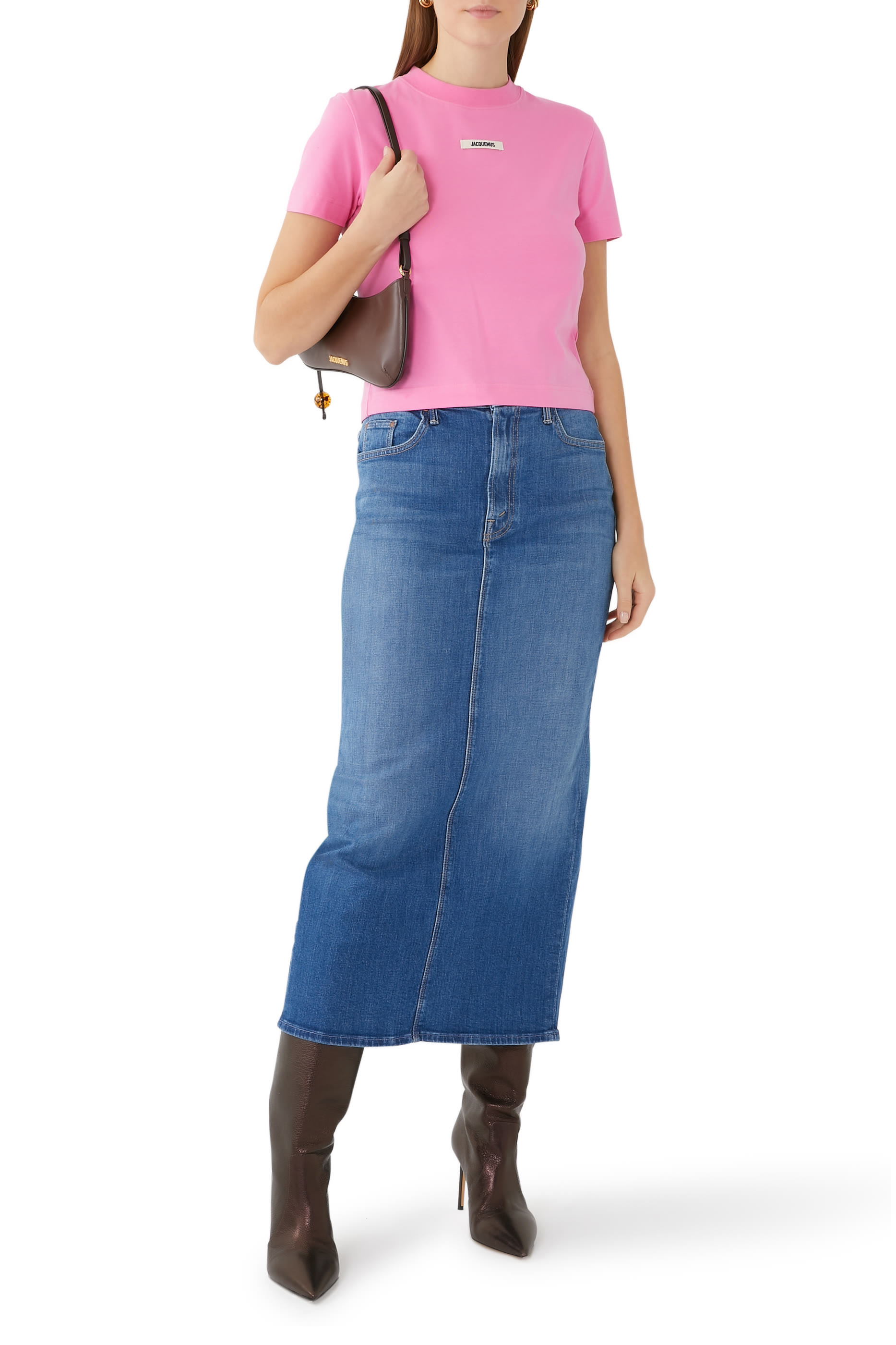 تنورة بوشر بقصة مستقيمة