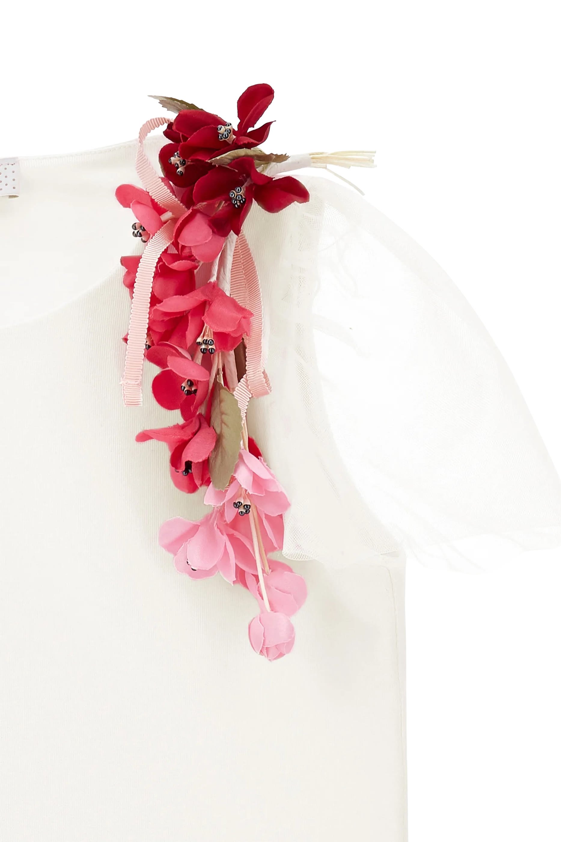 تيشيرت مزين بزهور تول للأطفال