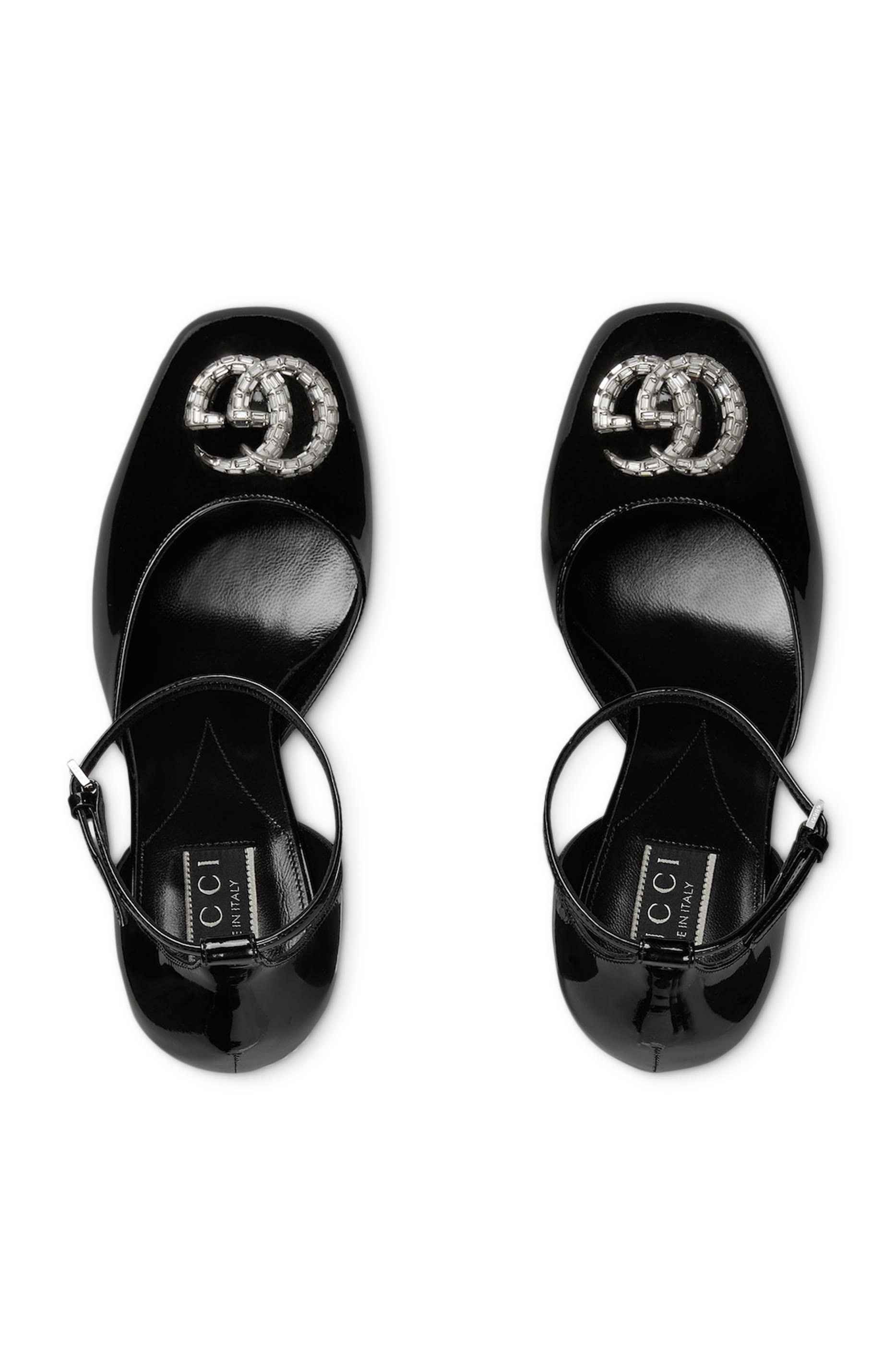 حذاء كلاسيكي بنعل سميك 115 وحلية حرفي شعار الماركة جلد