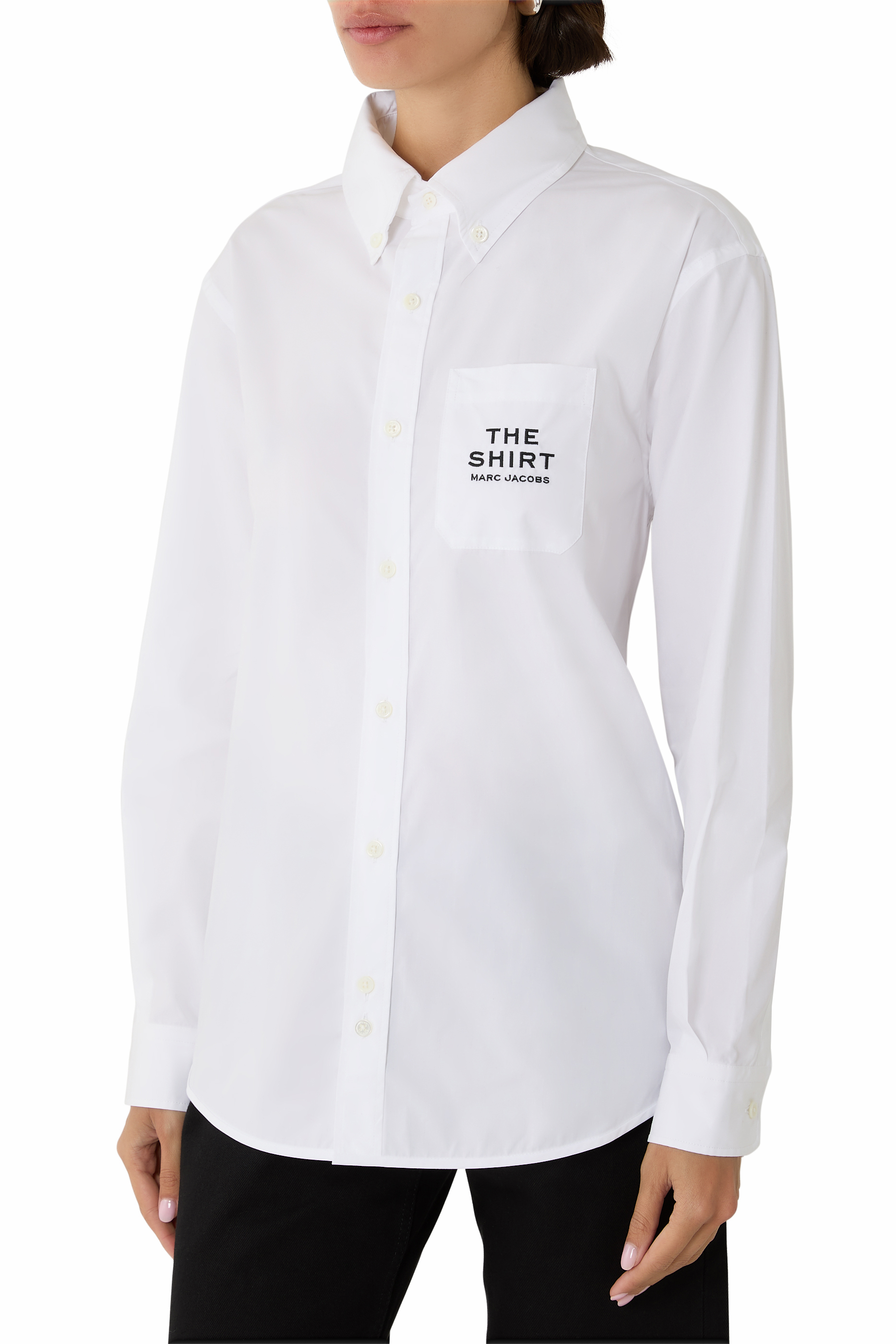 قميص بأكمام طويلة قطن