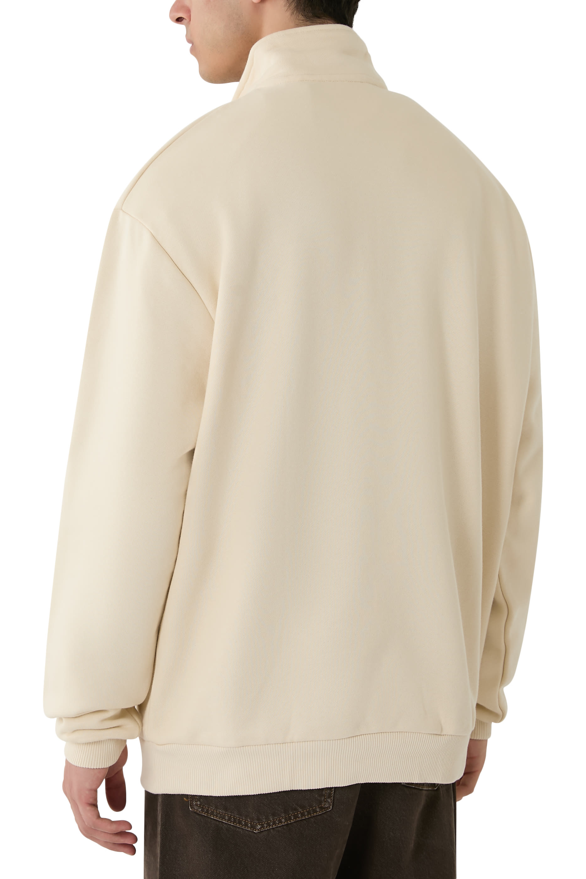 Logo Crew Half Zip Sweatshirt