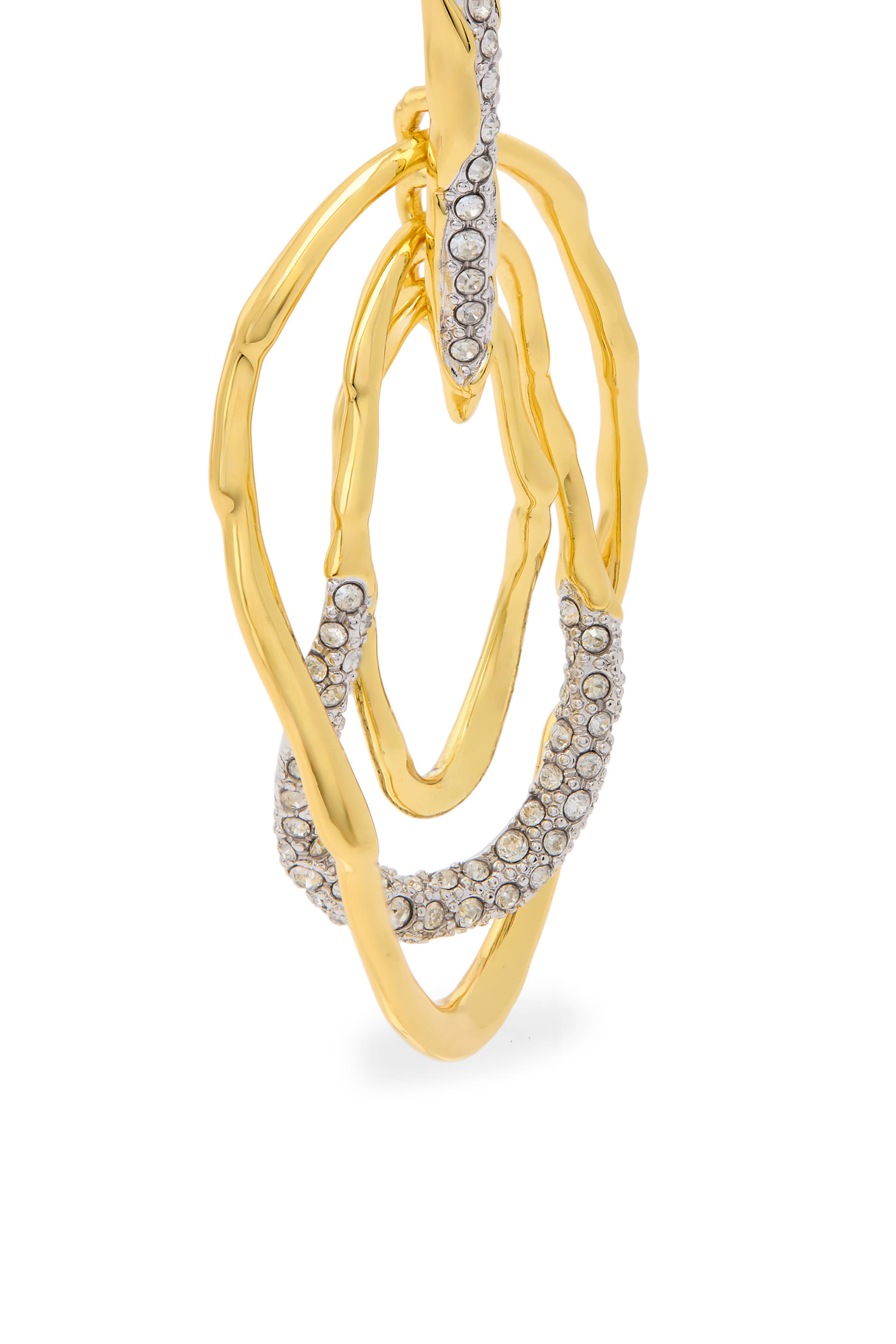 أقراط سولاناليس متحركة مرصعة بكريستال بافيه