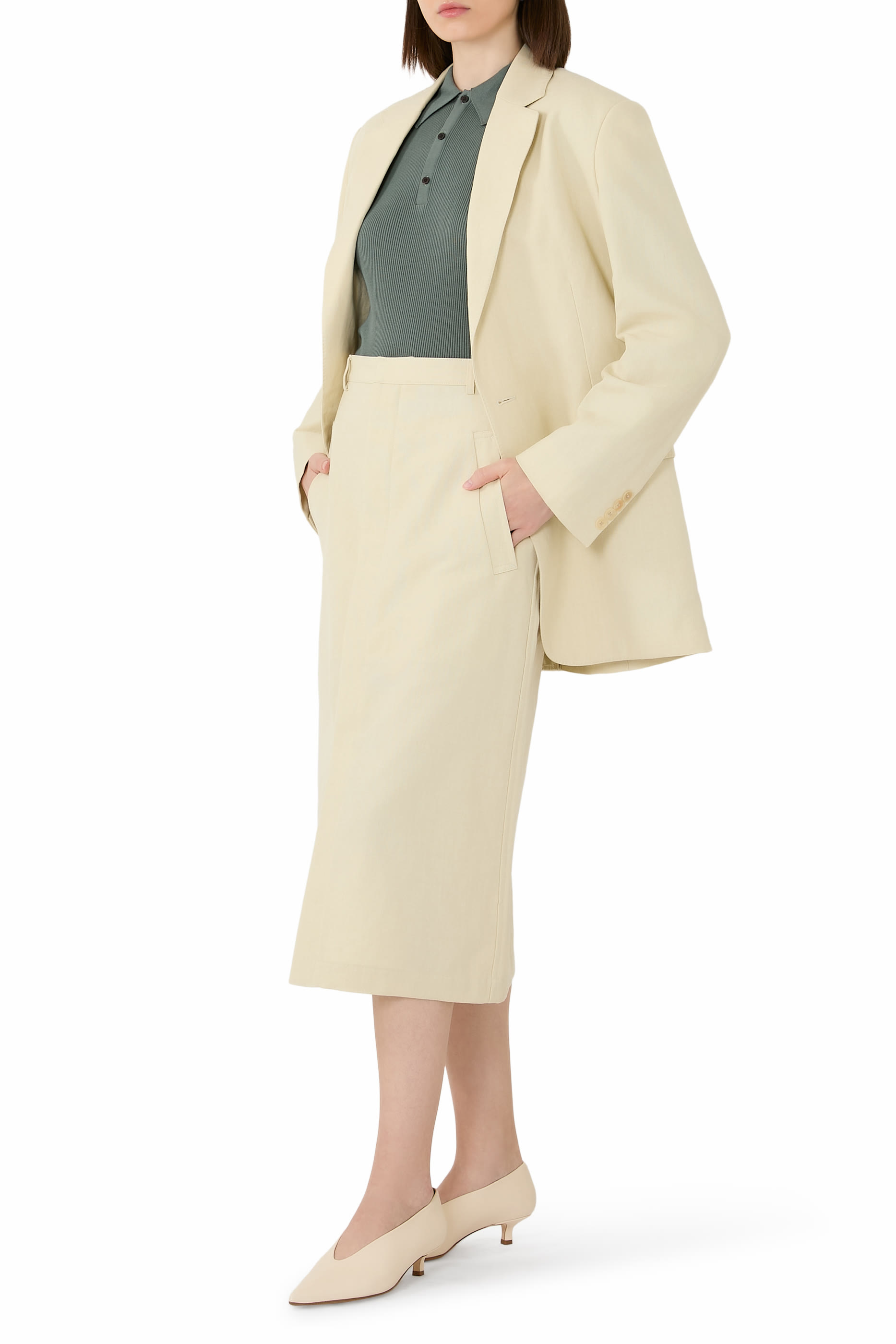 Wool Cotton Linen Ox Skirt