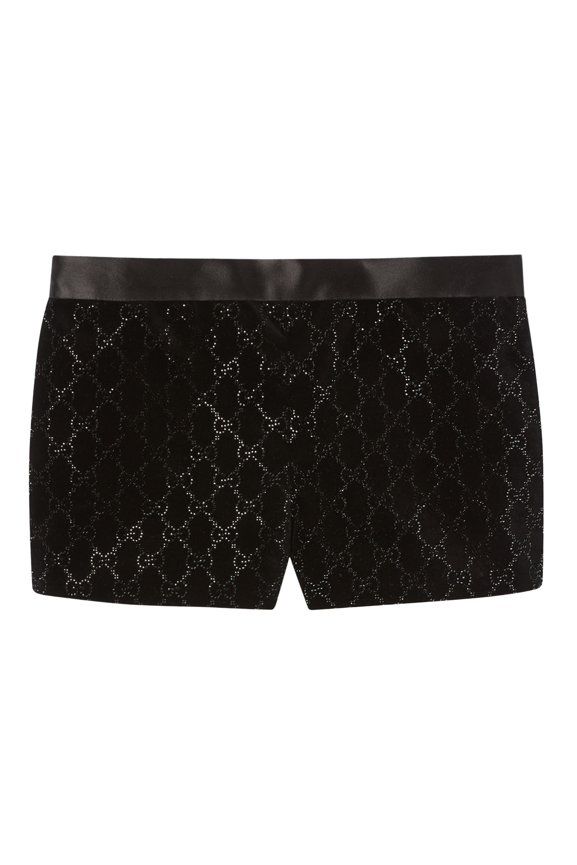 شورت مطرز قطن مخملي