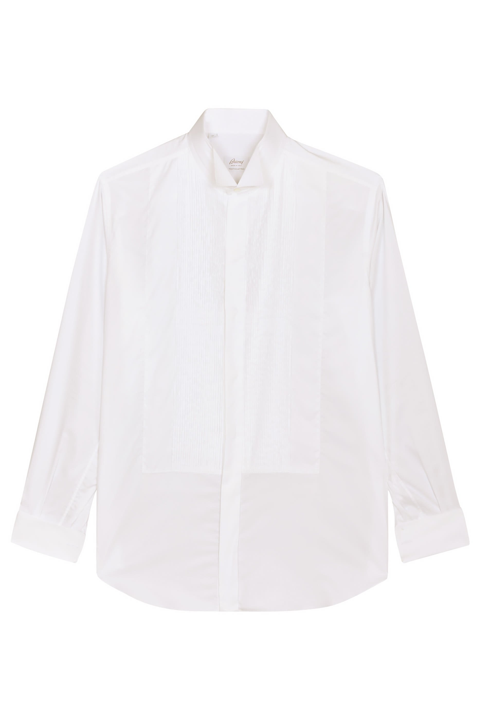 قميص بأكمام طويلة وحافة منحنية