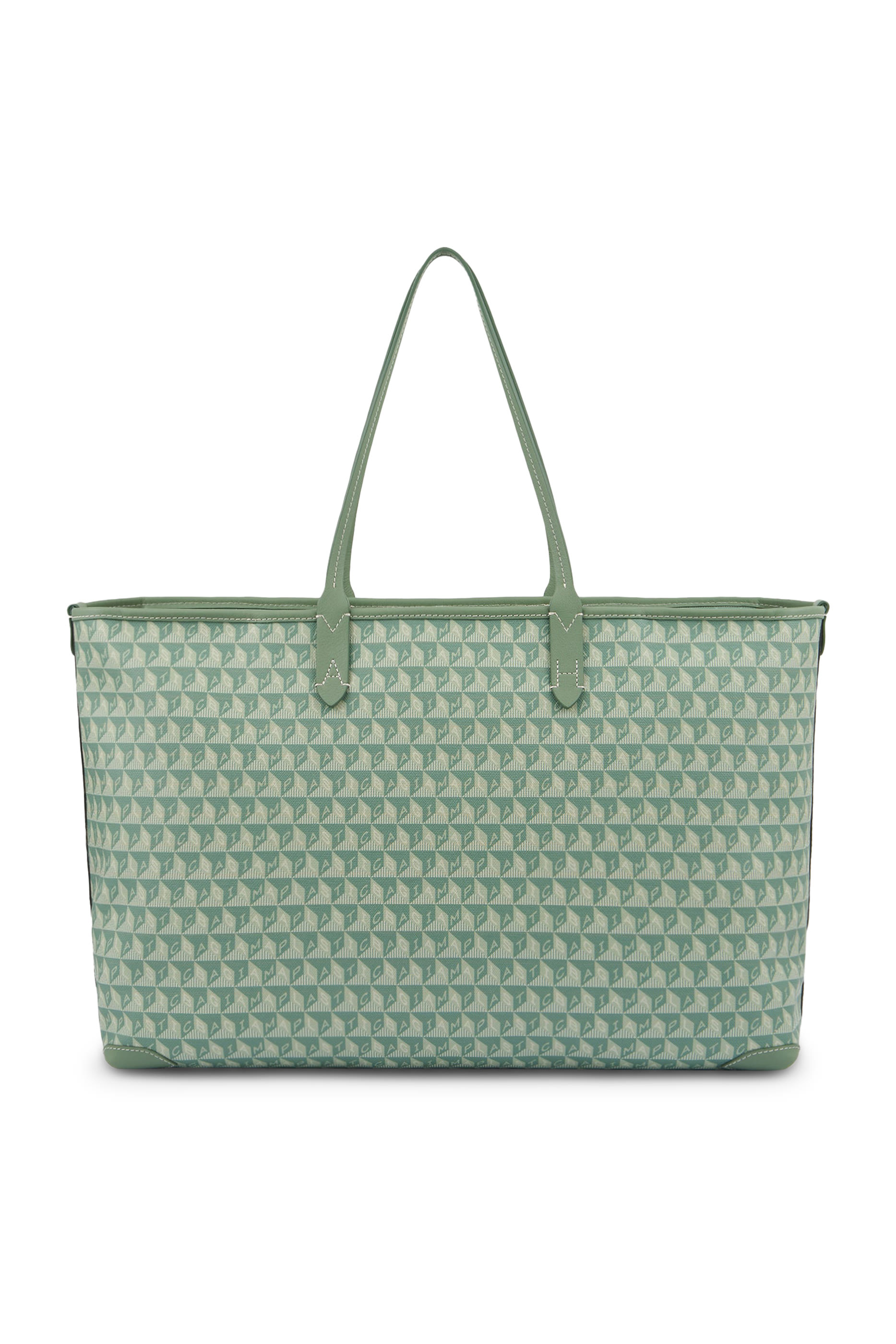 حقيبة يد آي ام ايه بلاستيك باج بسحاب مزينة بعيون