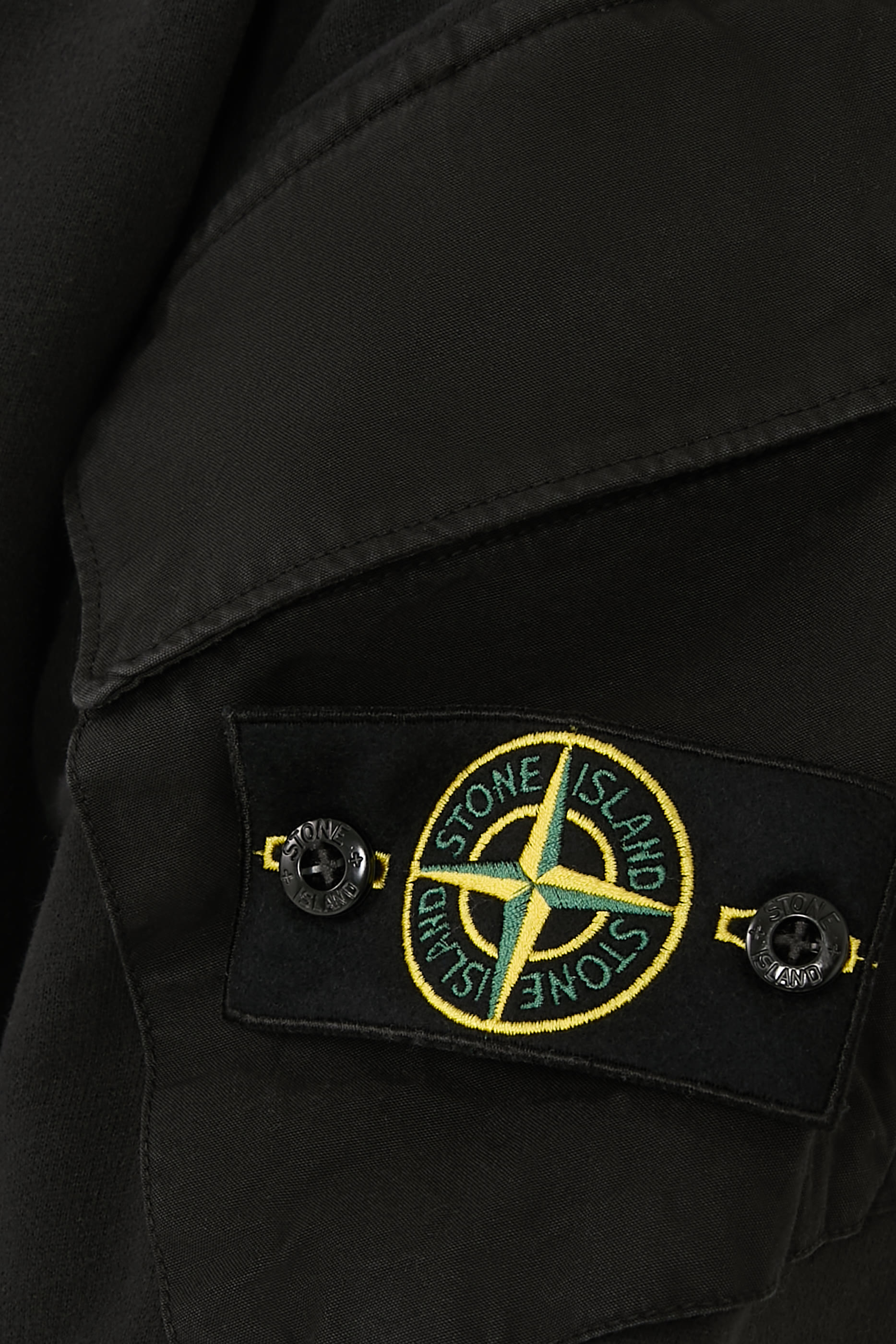 سويت شيرت بياقة ضيقة وجيب عند الكم قطن عضوي صوف ناعم