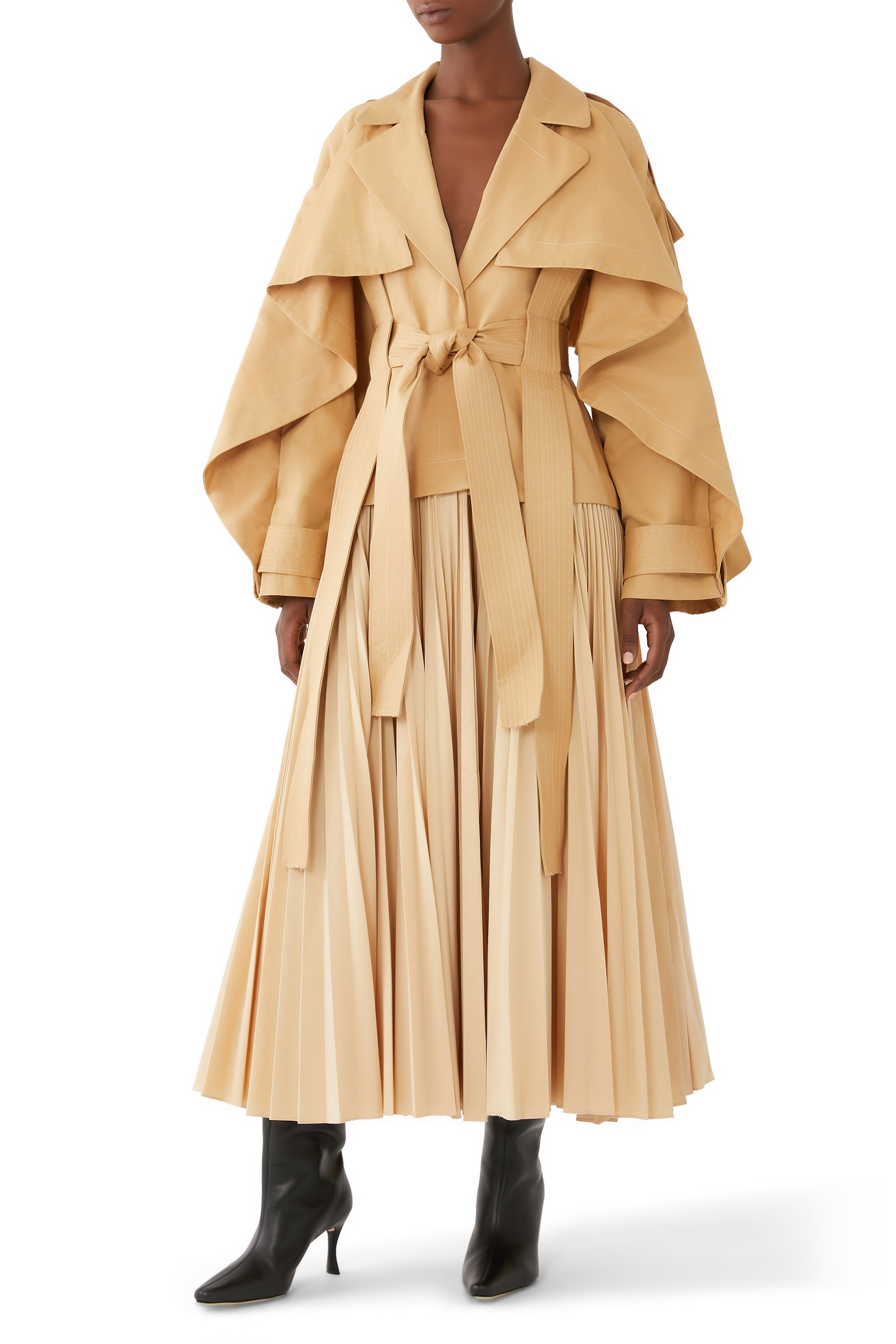 فستان غولد متوسط الطول