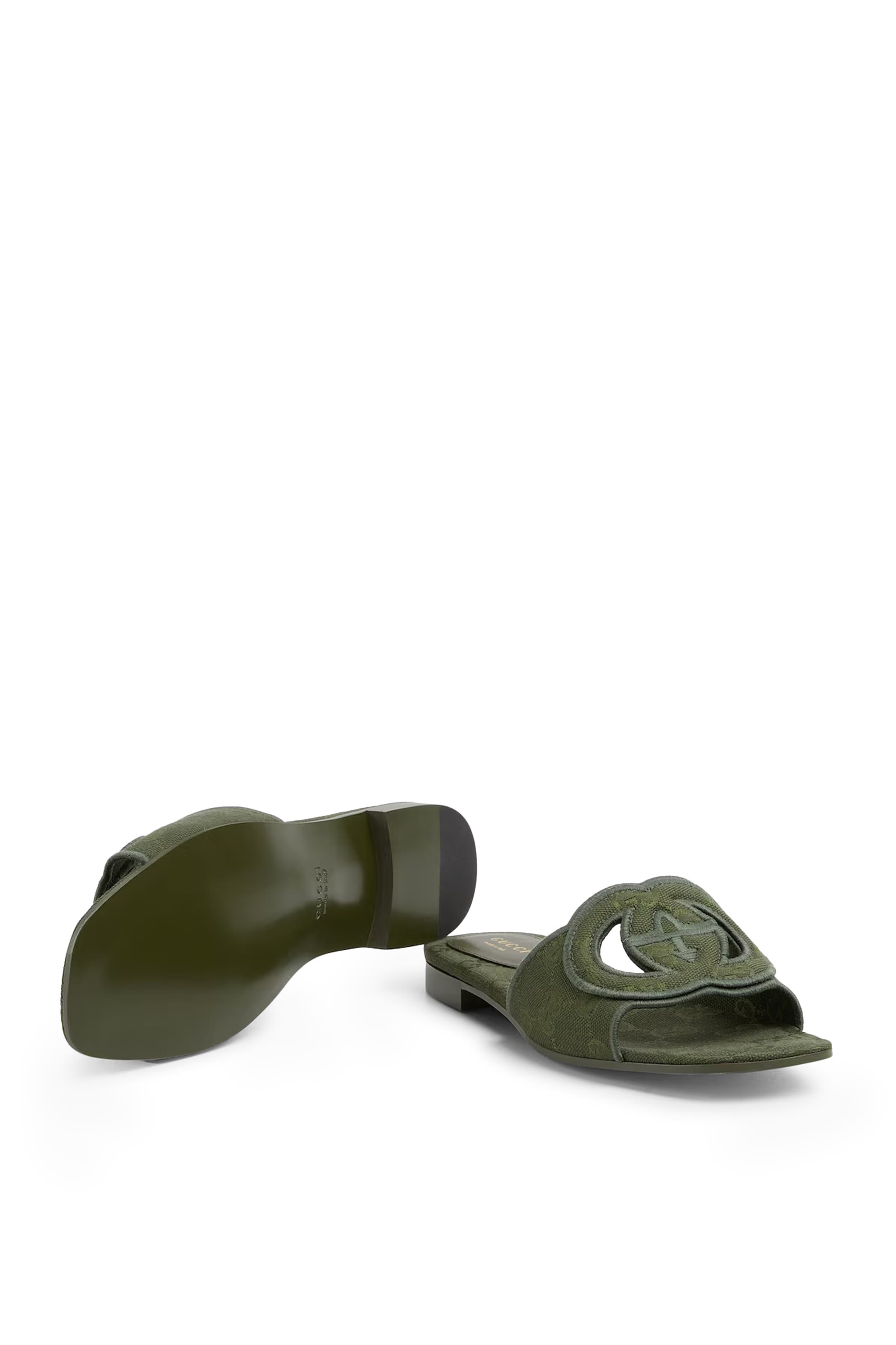 صندل خفيف بشعار الماركة بتصميم متداخل