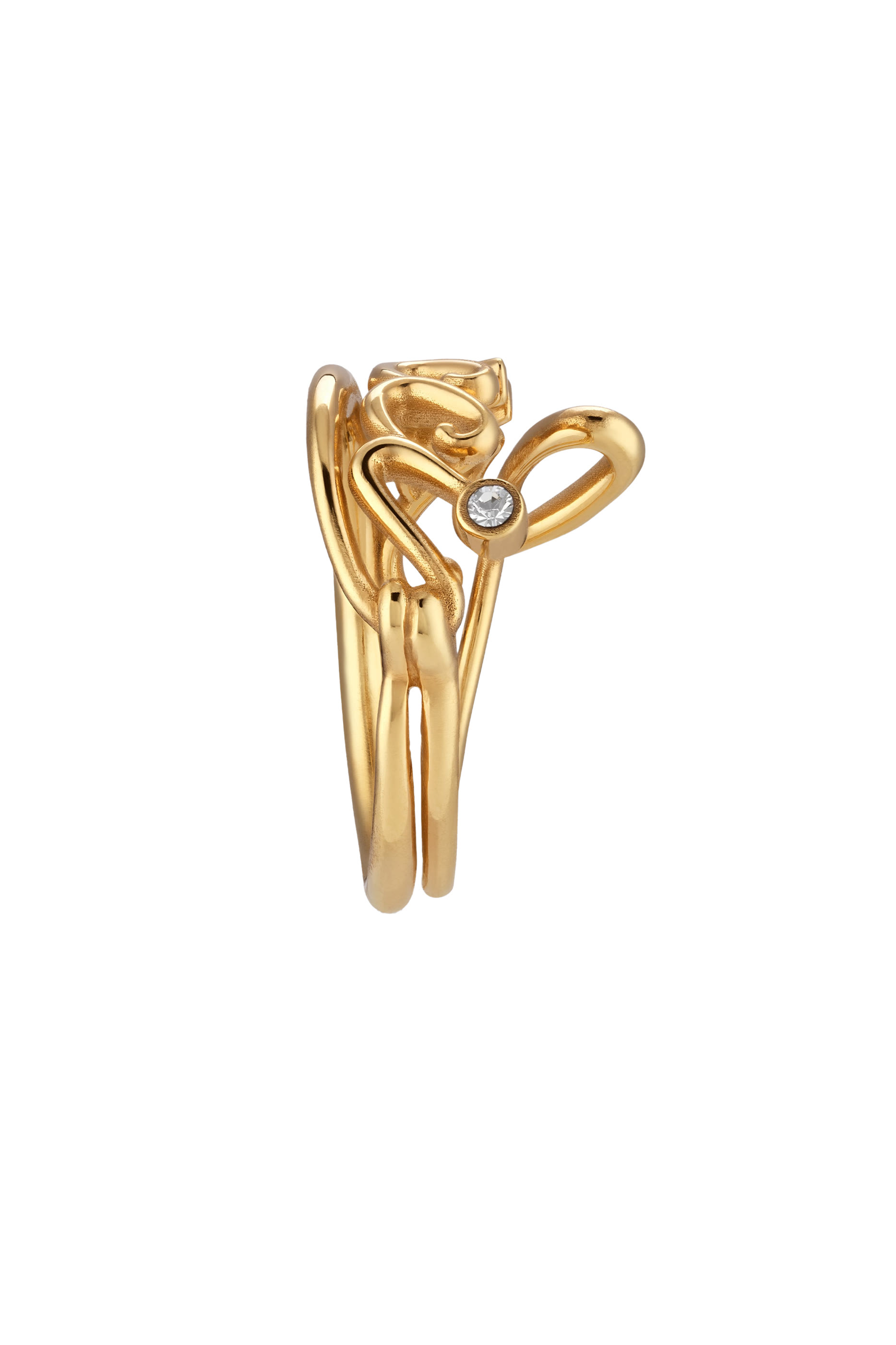 خاتم عريض بشعار الماركة