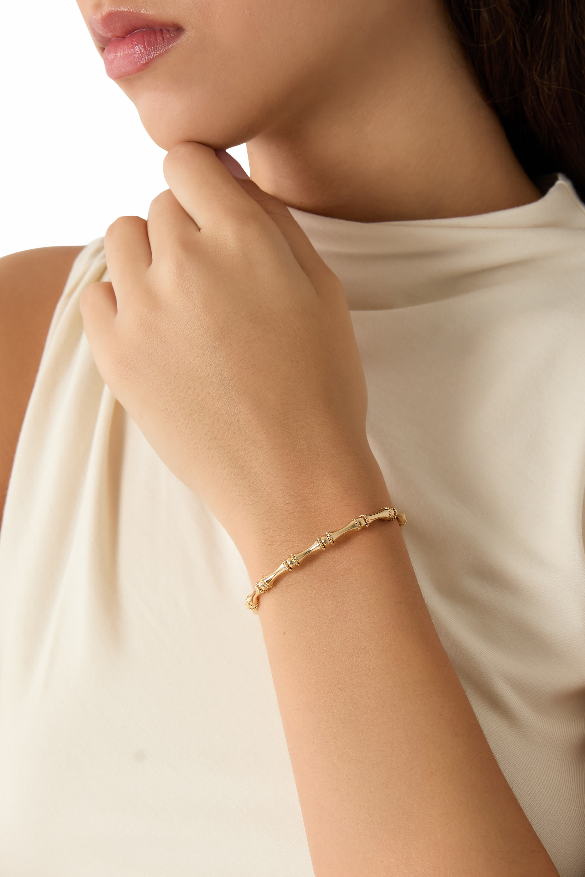 سوار بامبو صغير مفتوح