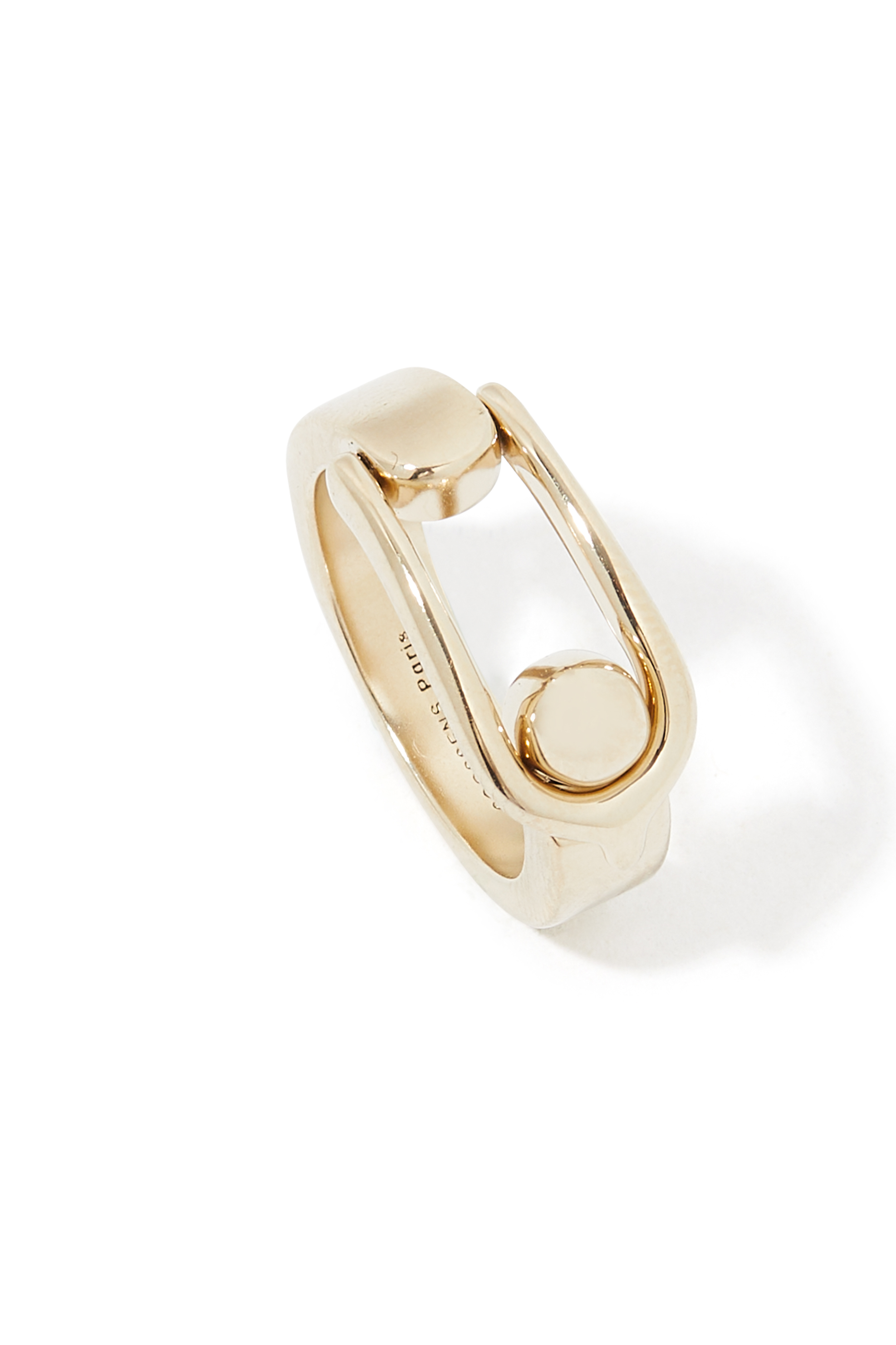 خاتم بوكل نحاس مطلي بذهب عيار 24