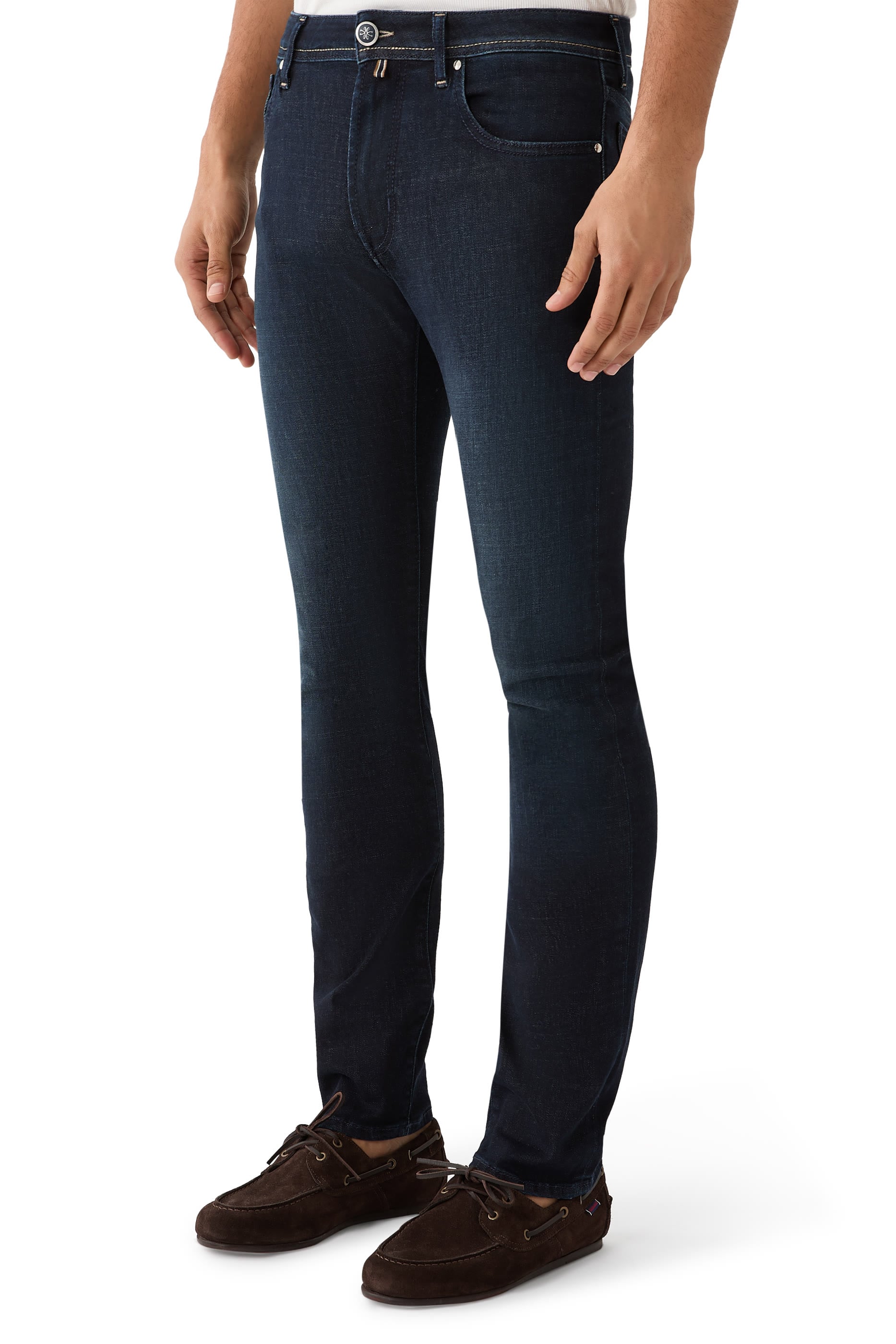 Bard Fast Regular-Slim 5 Pocket Jeans in Power Stretch Denim 