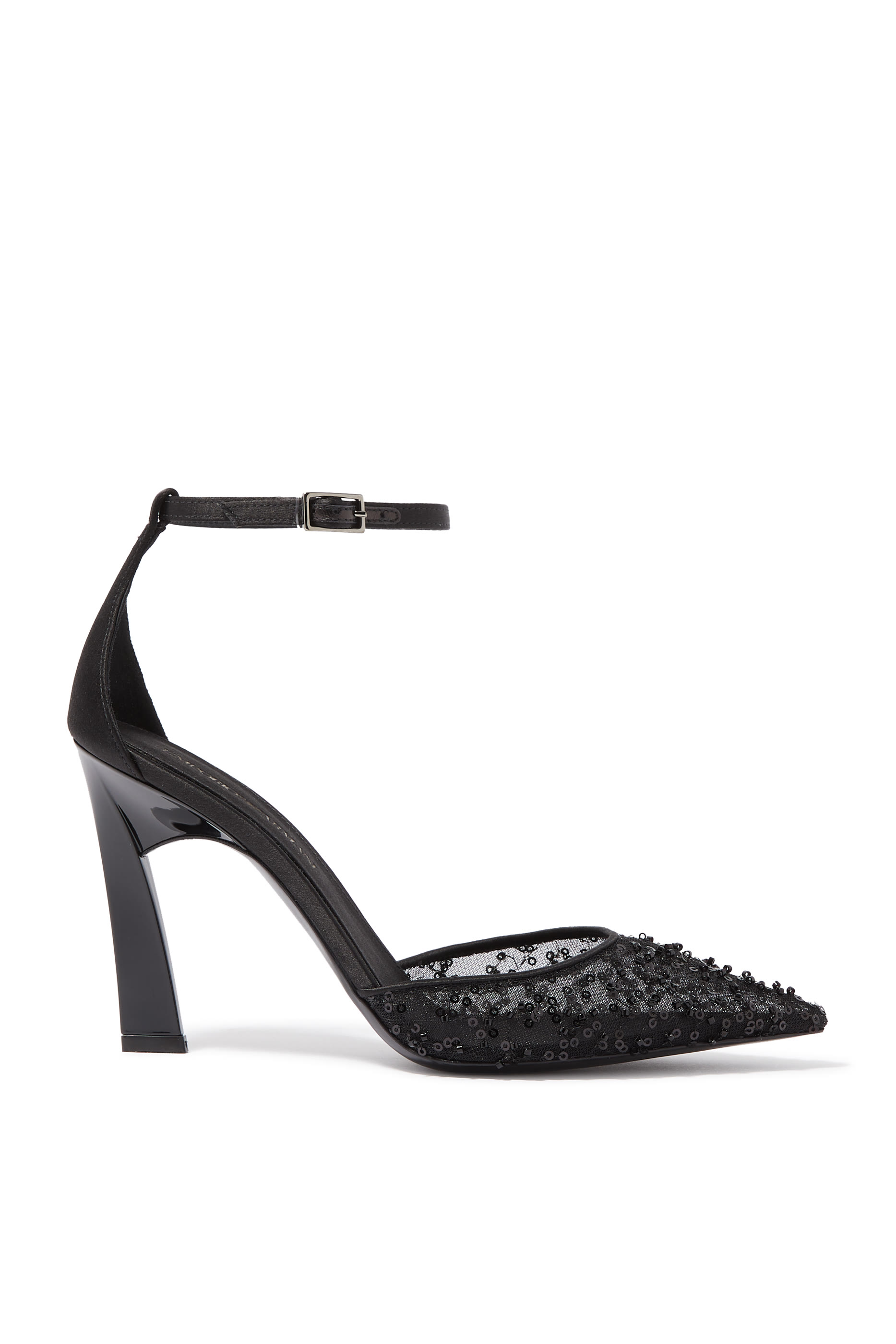 صندل ديكولت 110 ساتان مطرز بالترتر