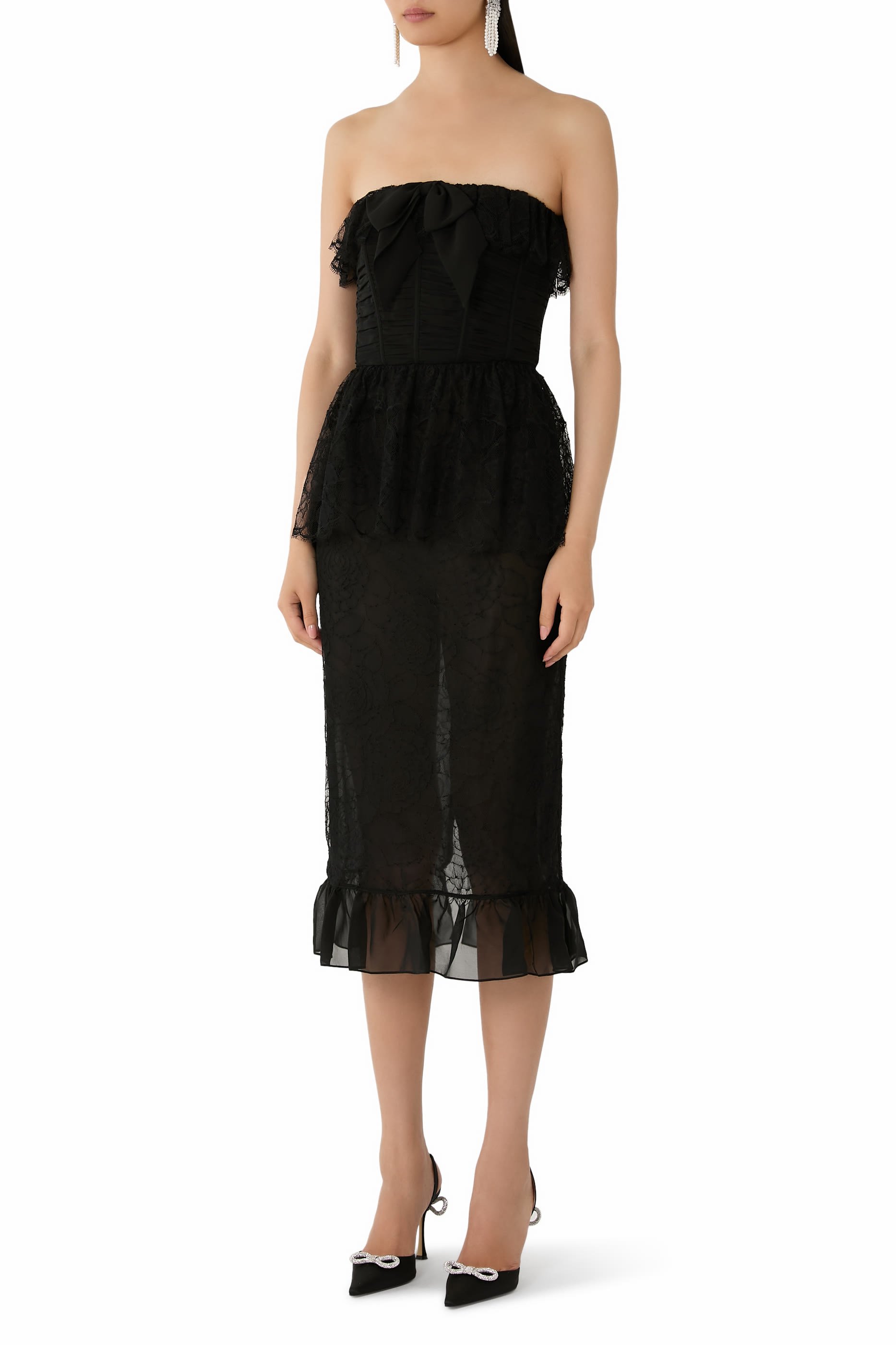 فستان بصدرية دانتيل