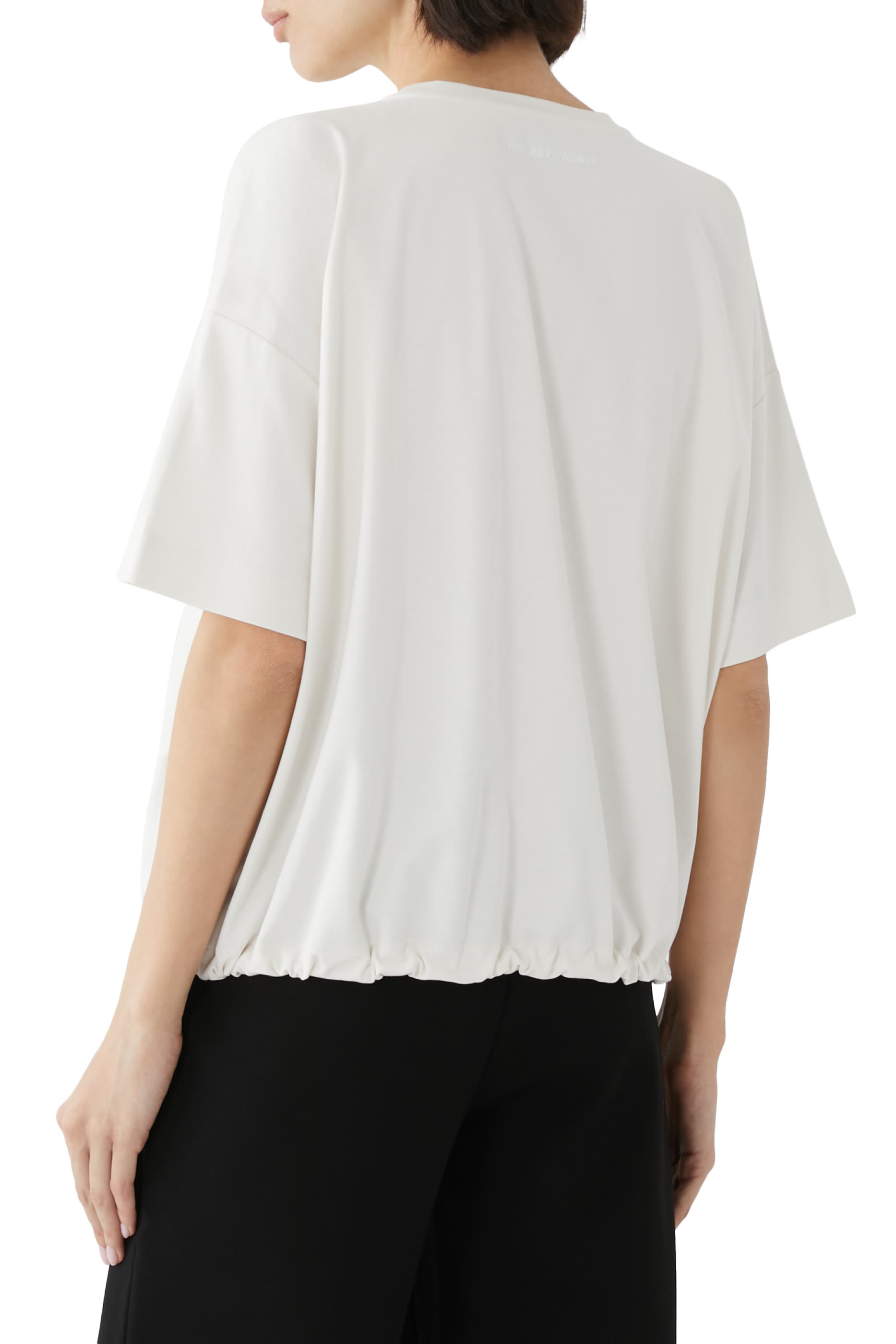 تيشيرت بتطريز شعار النسر قطن جيرسيه