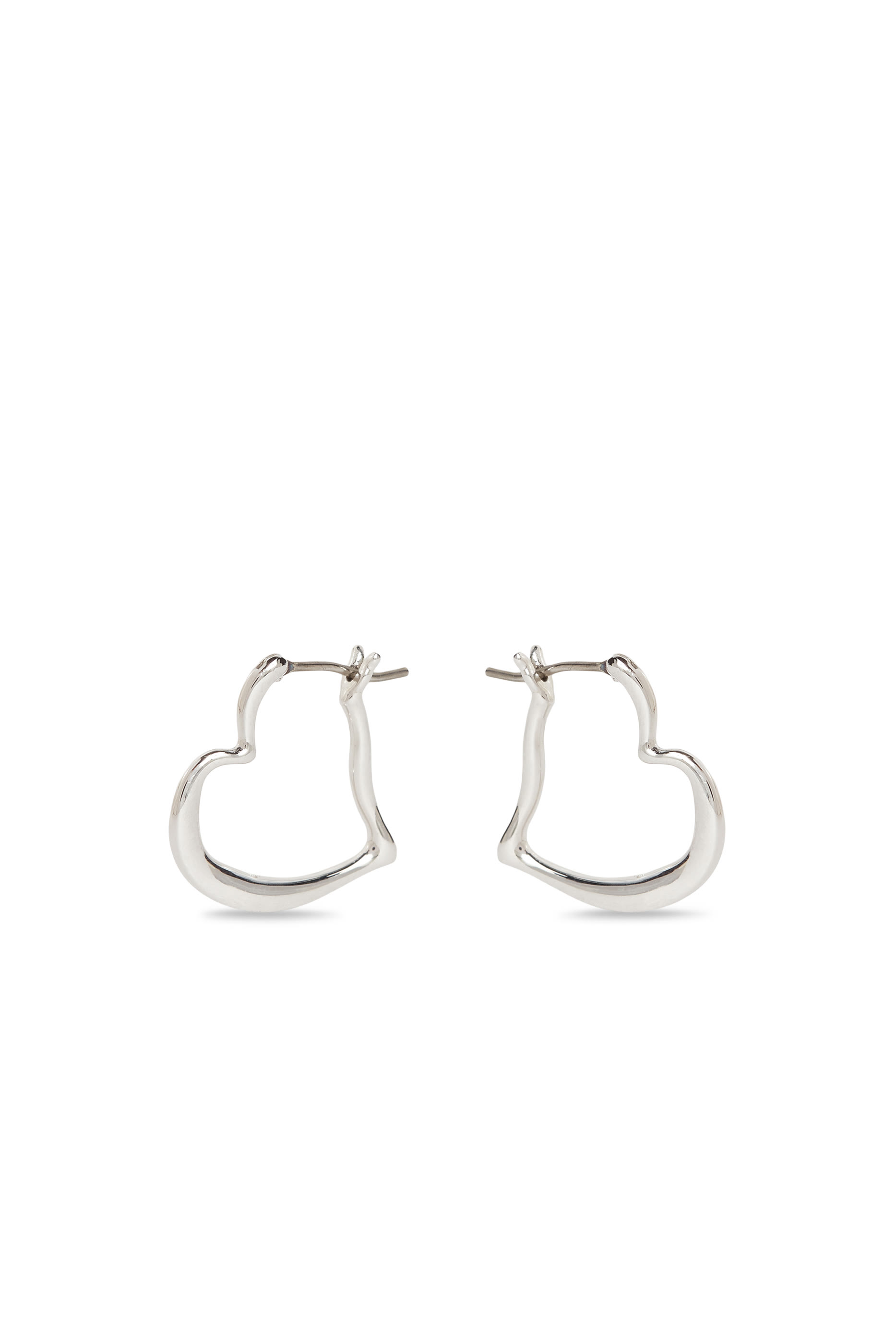 Amour Huggie Earrings, Plated Metal