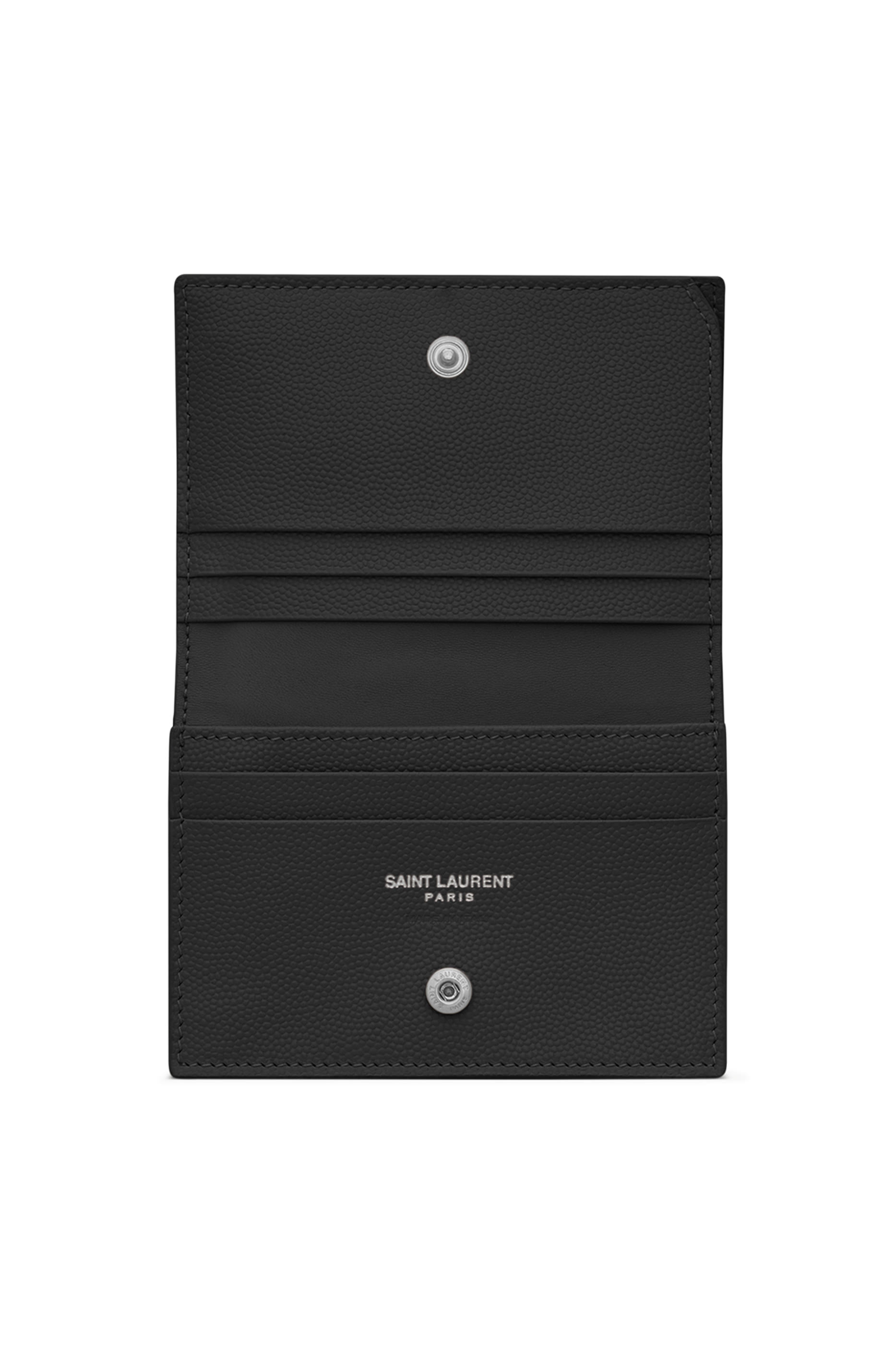 حافظة بطاقات كاساندر ماتيلاسيه بغطاء قلاب جلد بنقشة غرين دو بودر