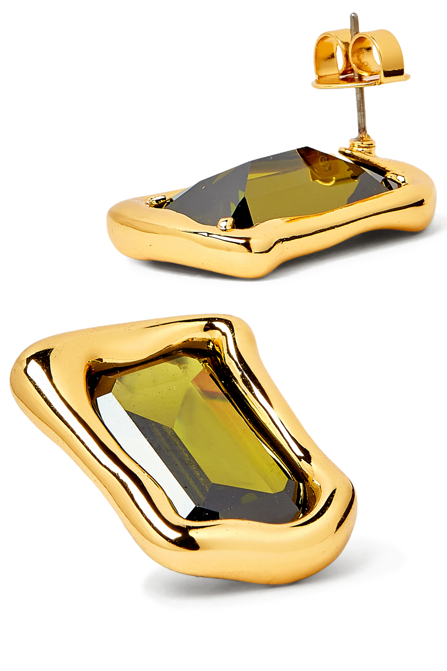 أقراط مولتن بحجر زجاجي