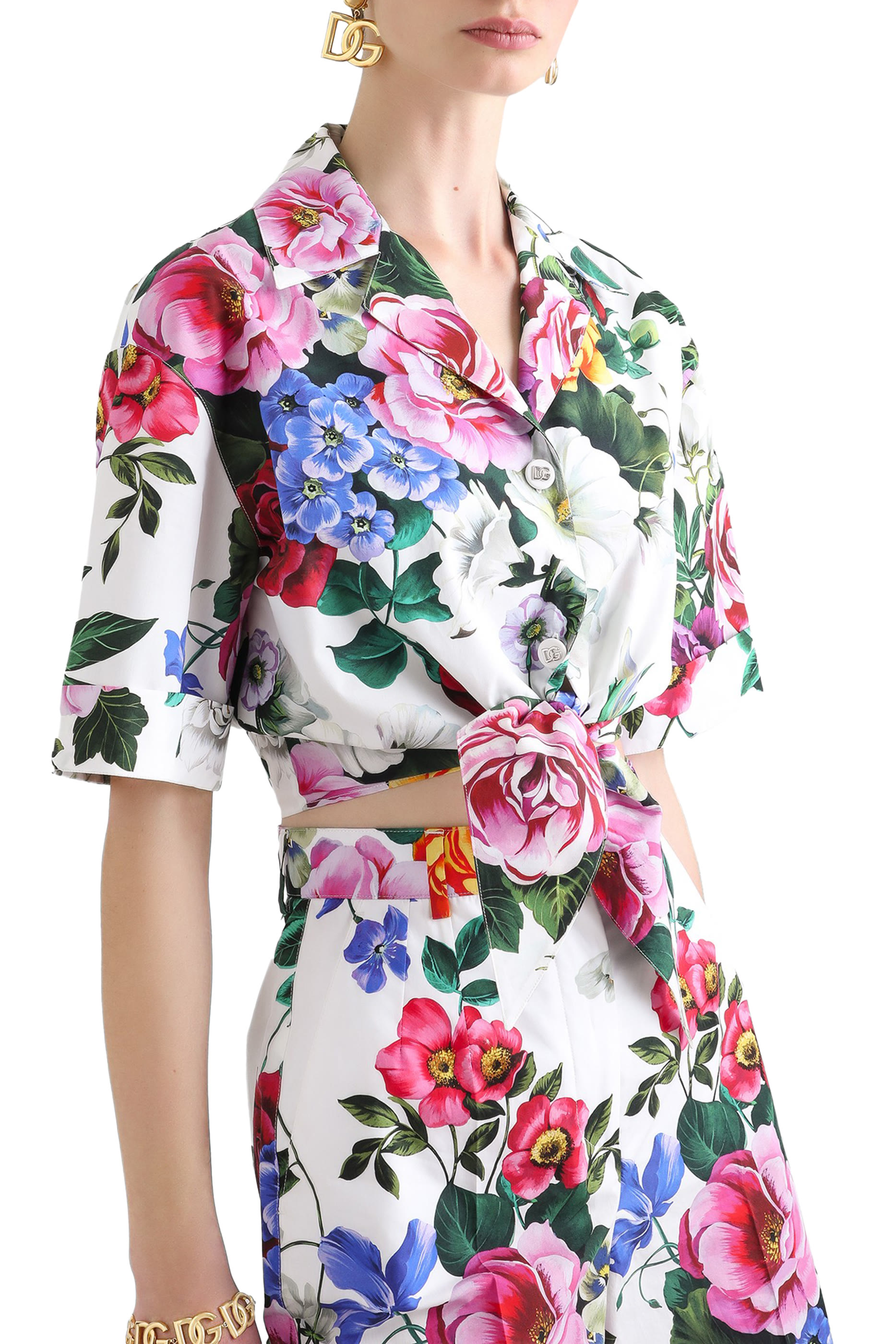 قميص بطبعة زهور