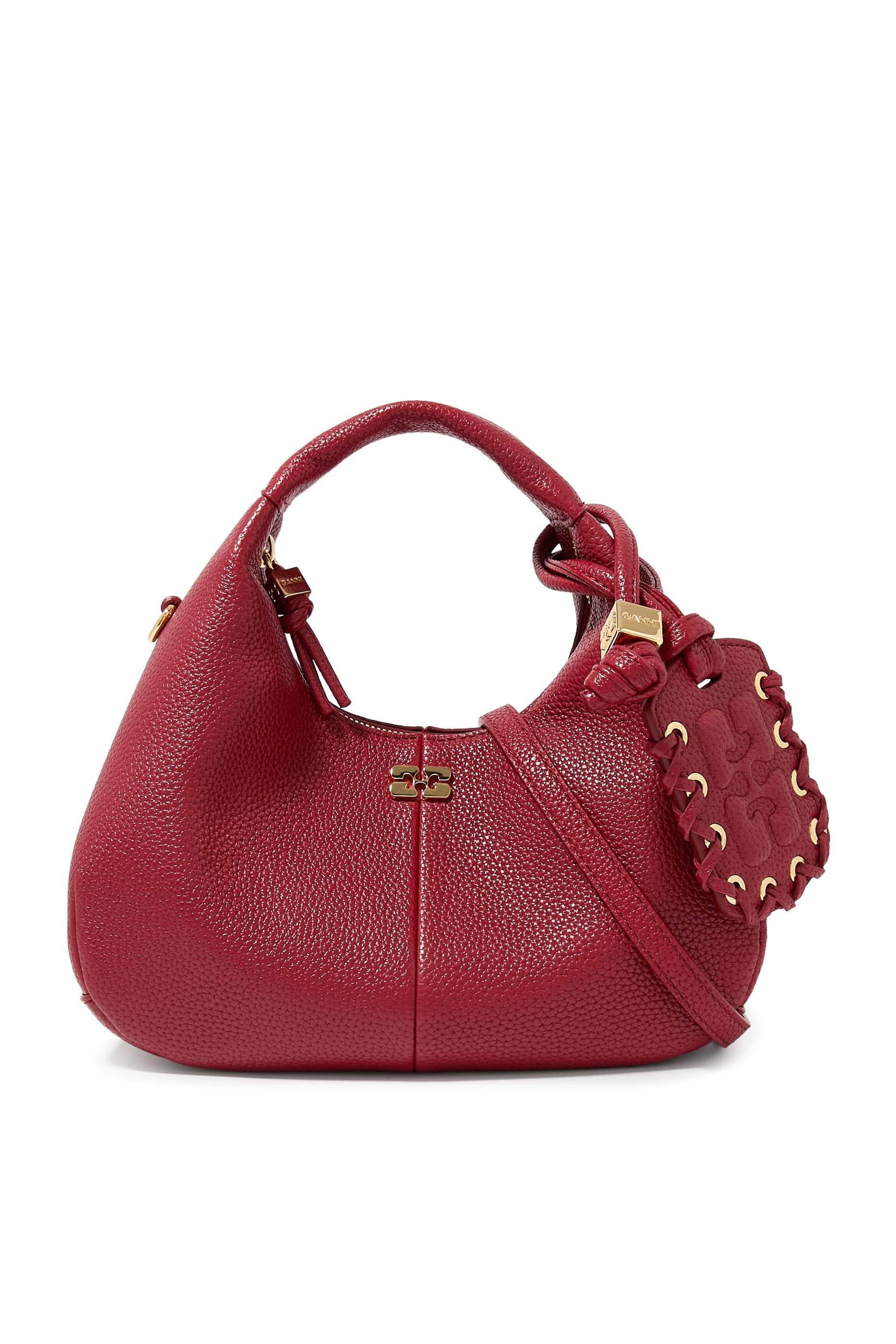 حقيبة هوبو صغيرة بارزة الملمس