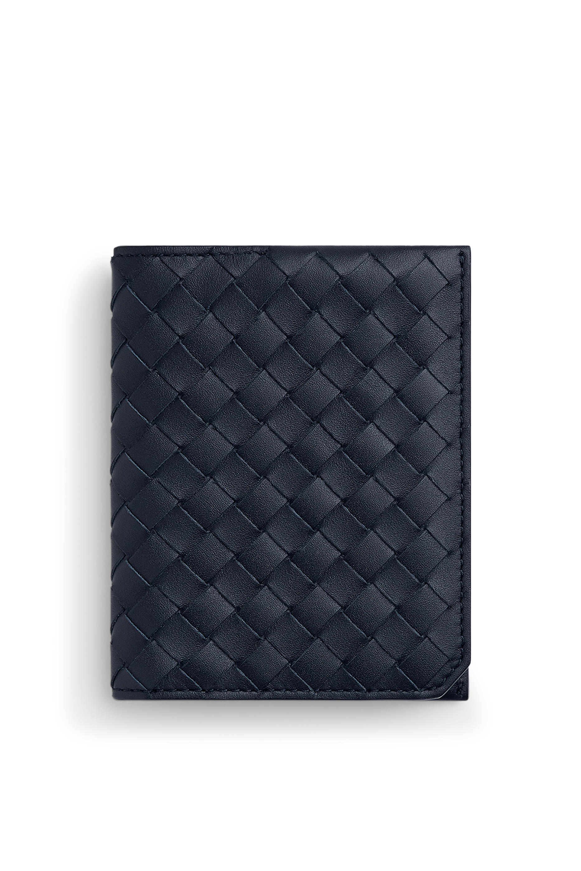 حافظة بطاقات ثنائية الطي بيكولو بتصميم مجدول