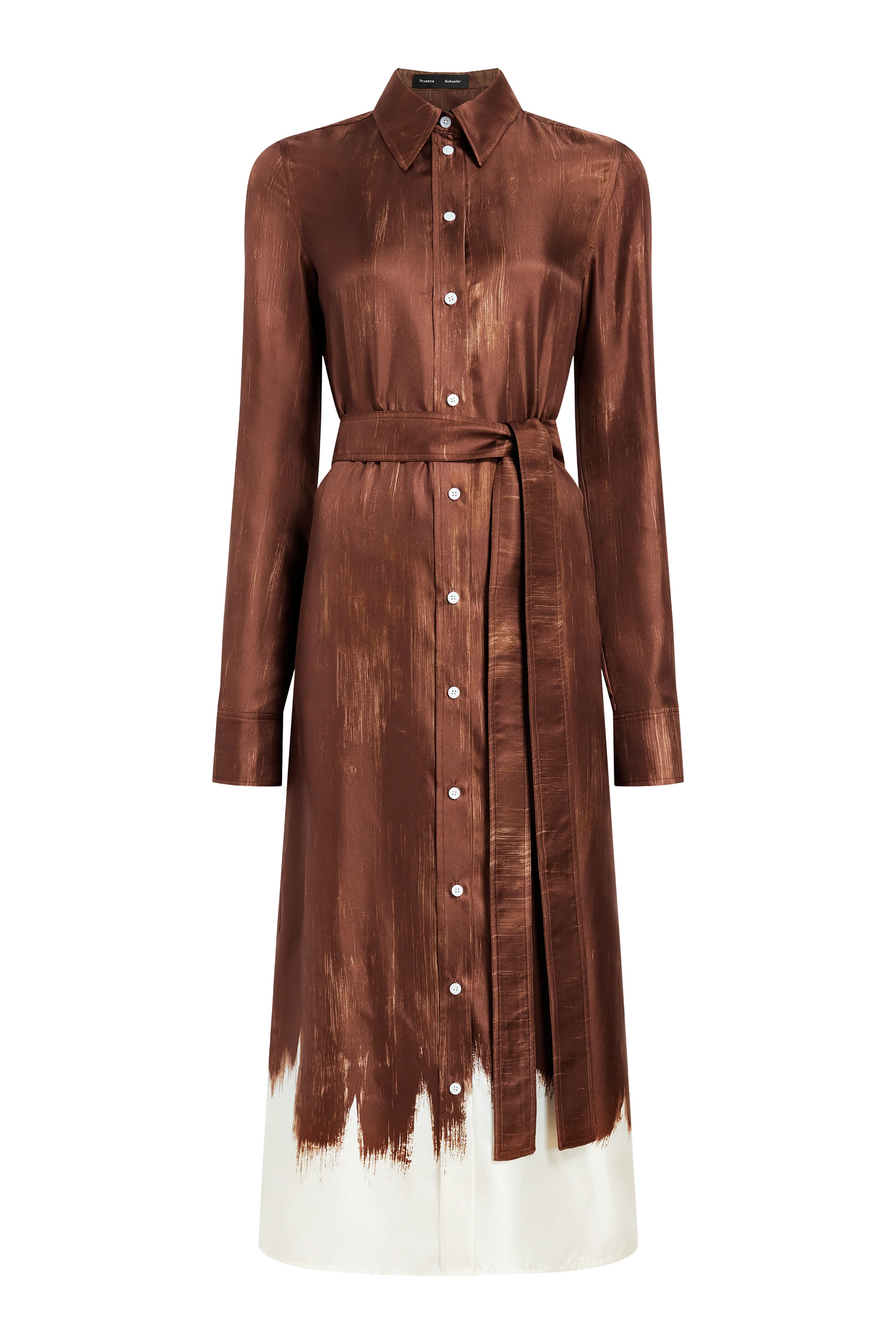 فستان أمايا بطبعتين حرير تويل