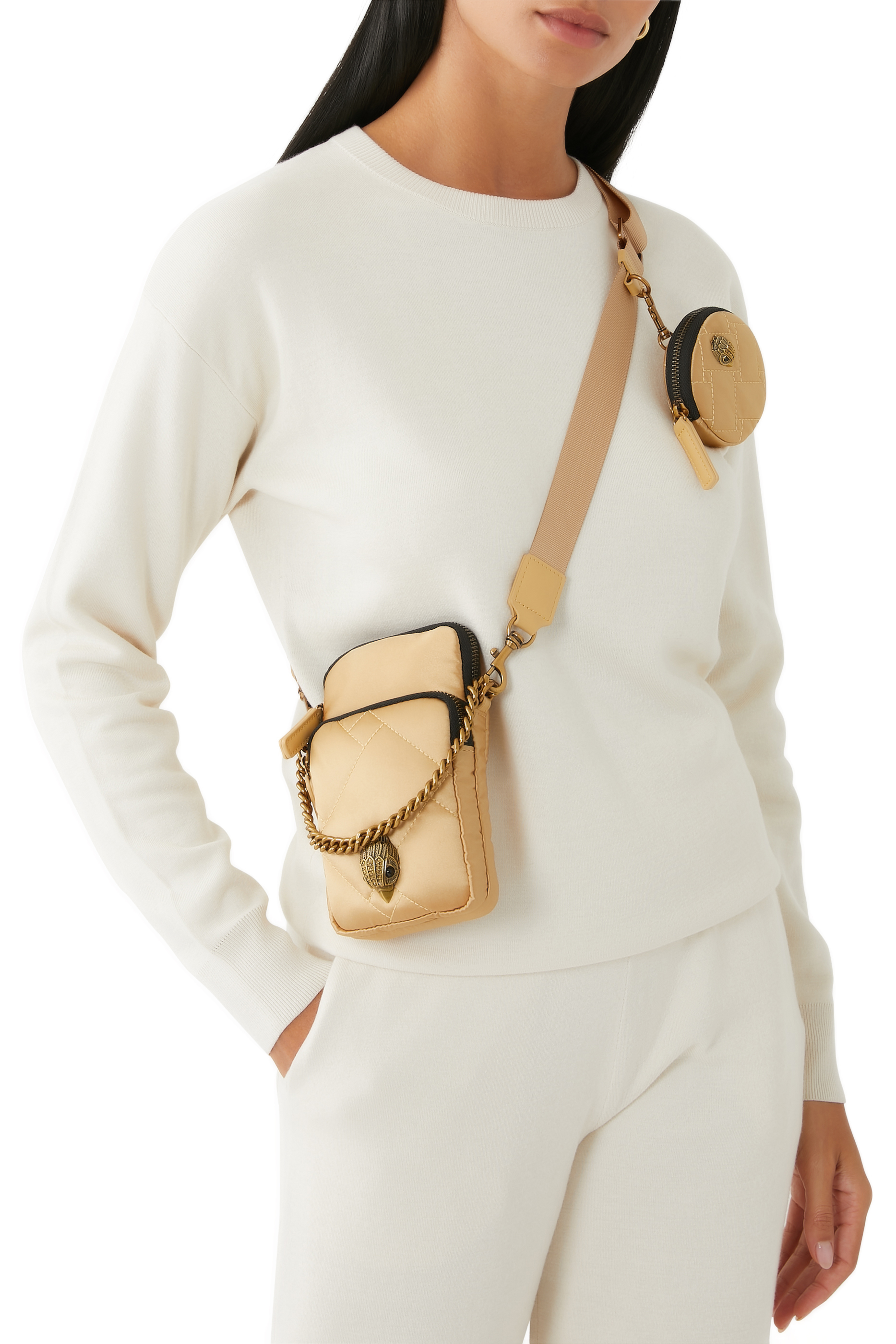 حقيبة كروس متعددة الجيوب نايلون معاد تدويره