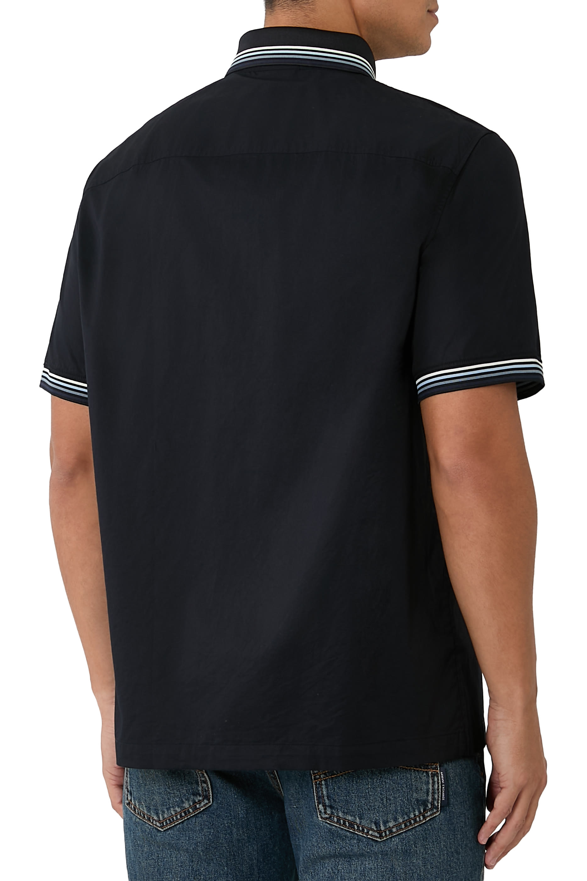 قميص كاجول مزين بشعار الماركة قماش ناعم