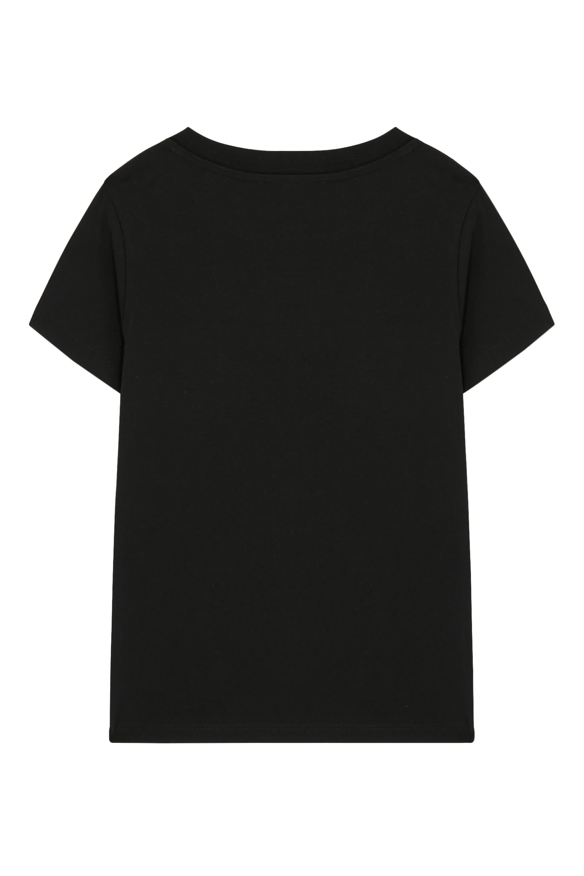 تيشيرت بشعار الماركة المرصع بالكريستال للأطفال