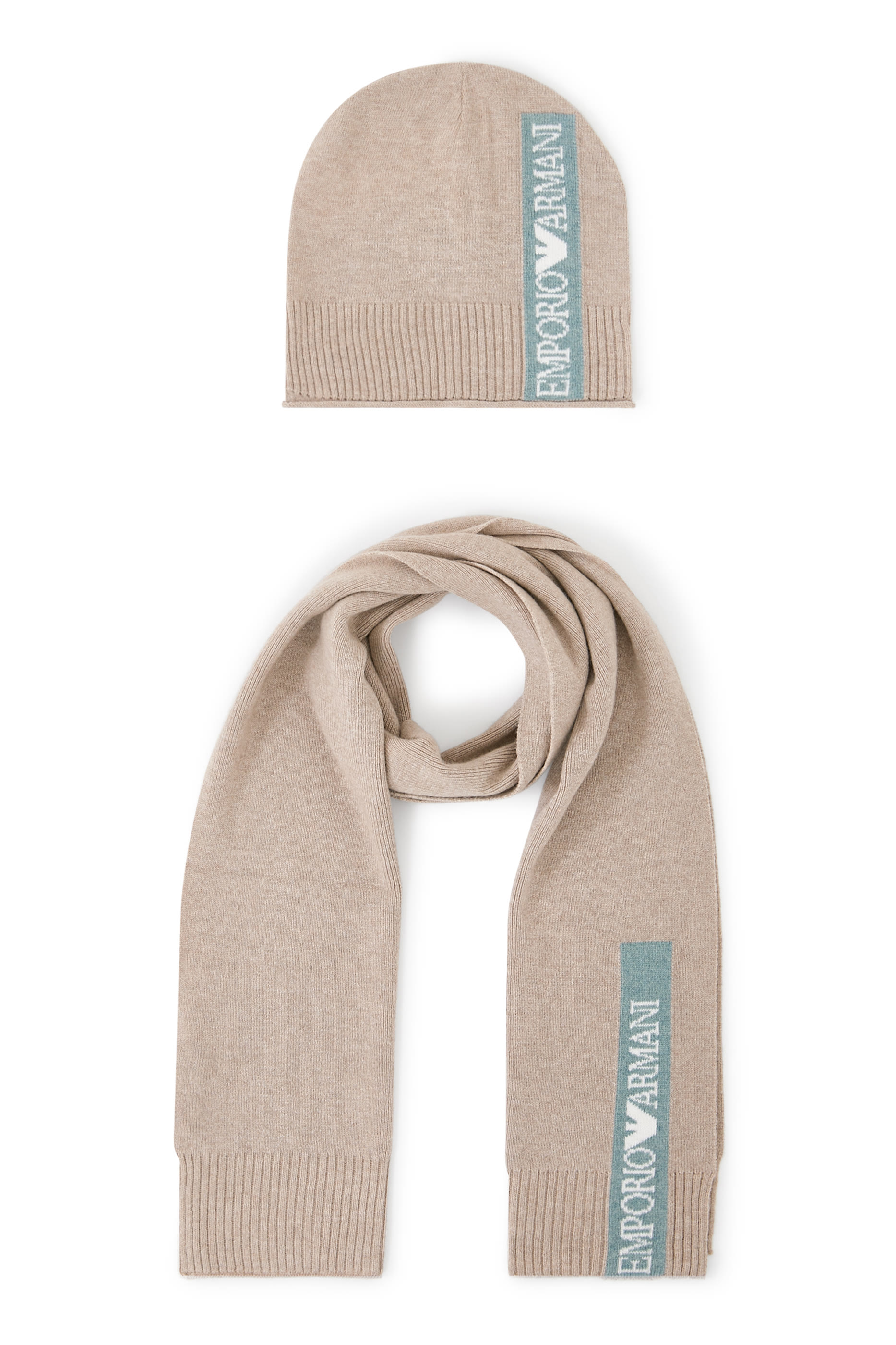 طقم قبعة بيني ووشاح للأطفال