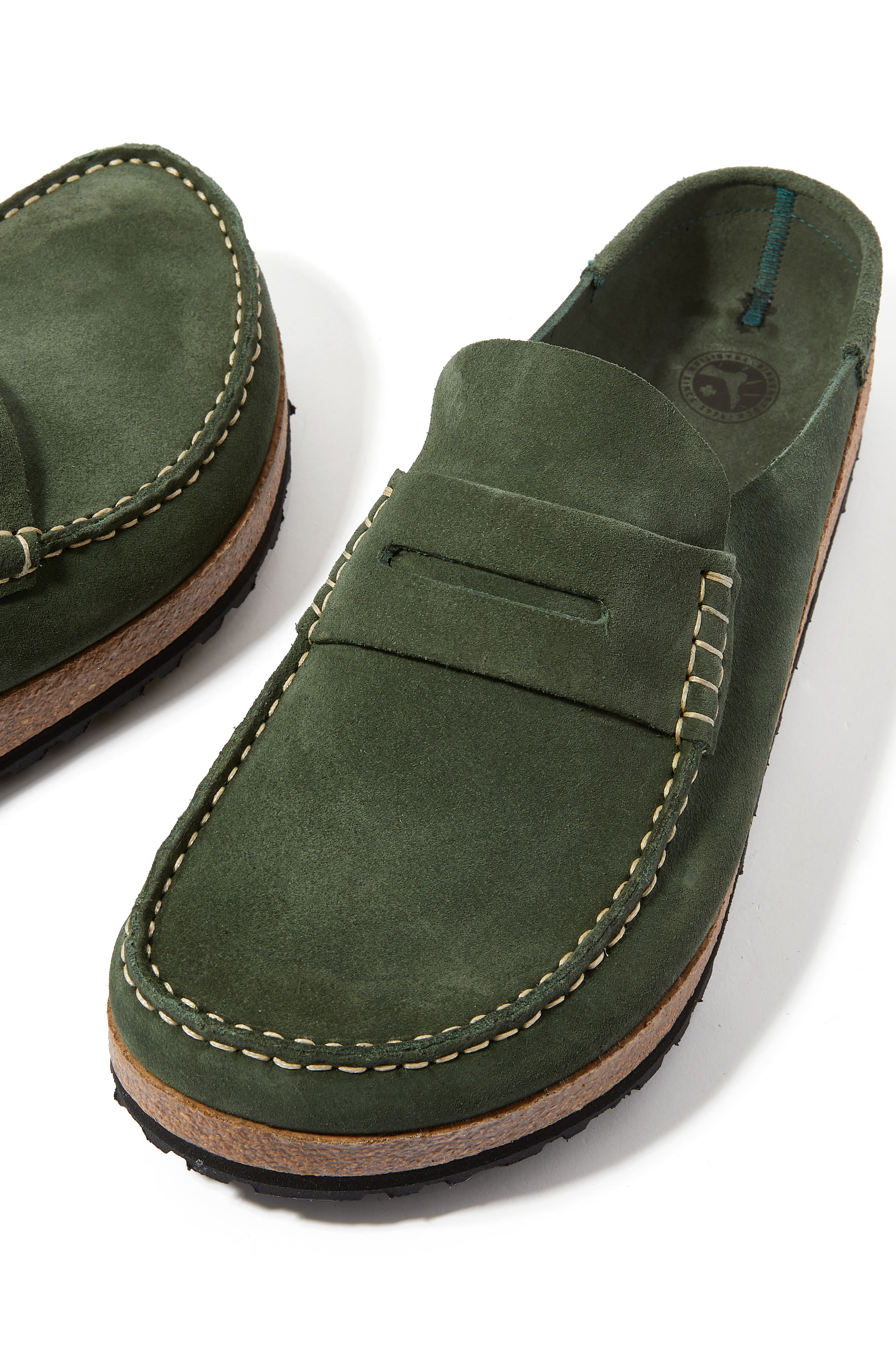 حذاء نايبلز مفتوح من الخلف جلد