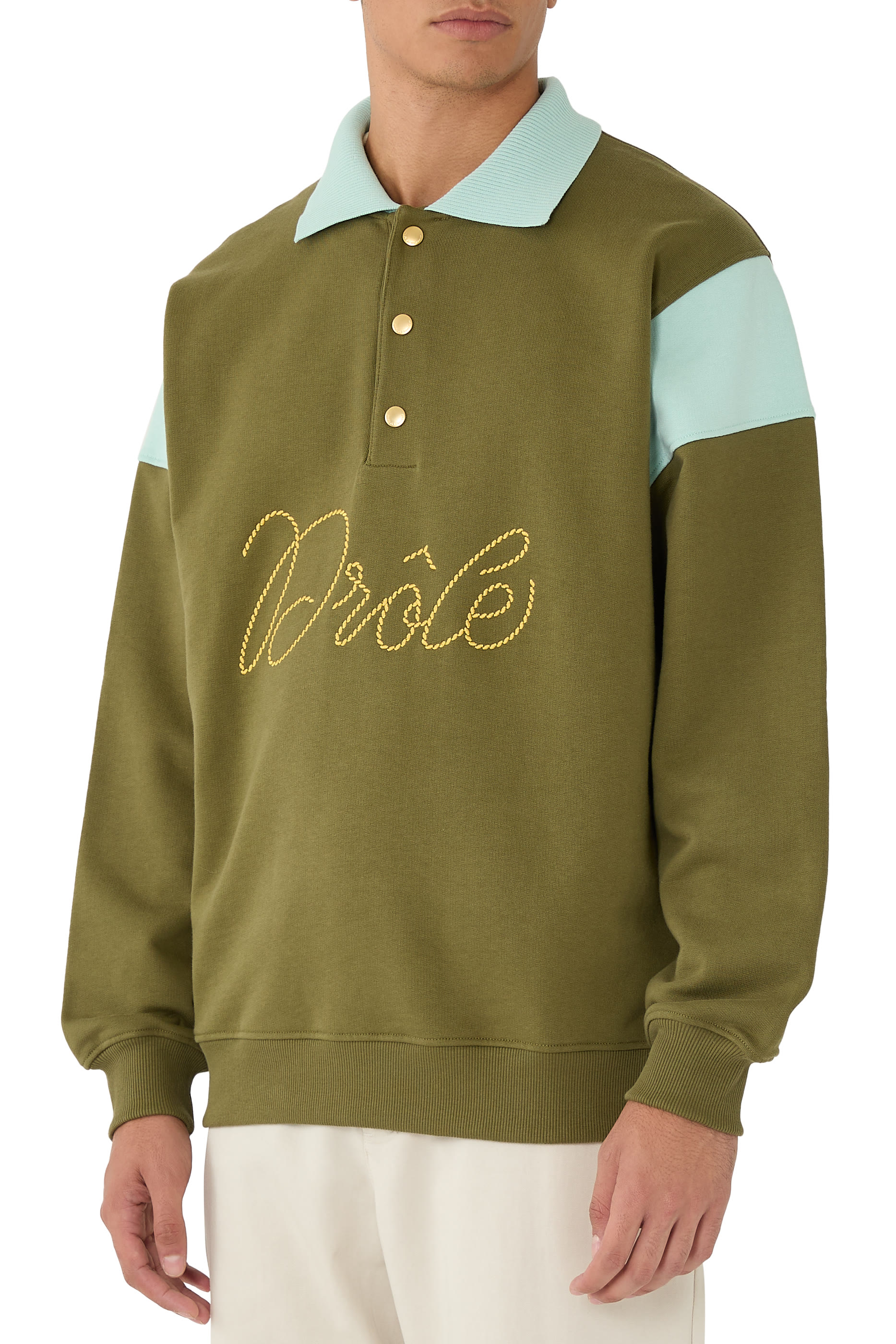 Logo Braided Polo Shirt