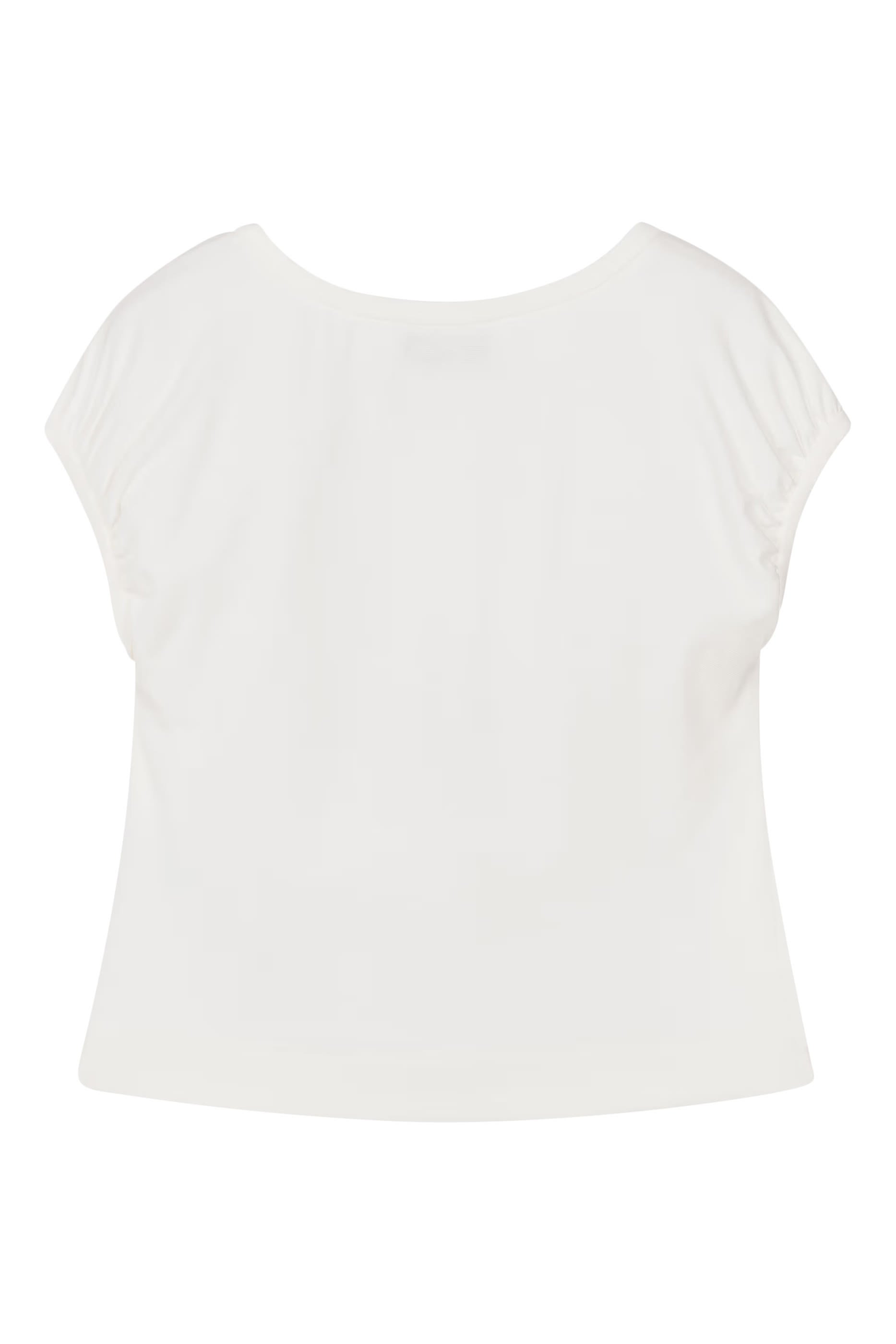 تيشيرت بنقشة زهور عند الياقة للأطفال