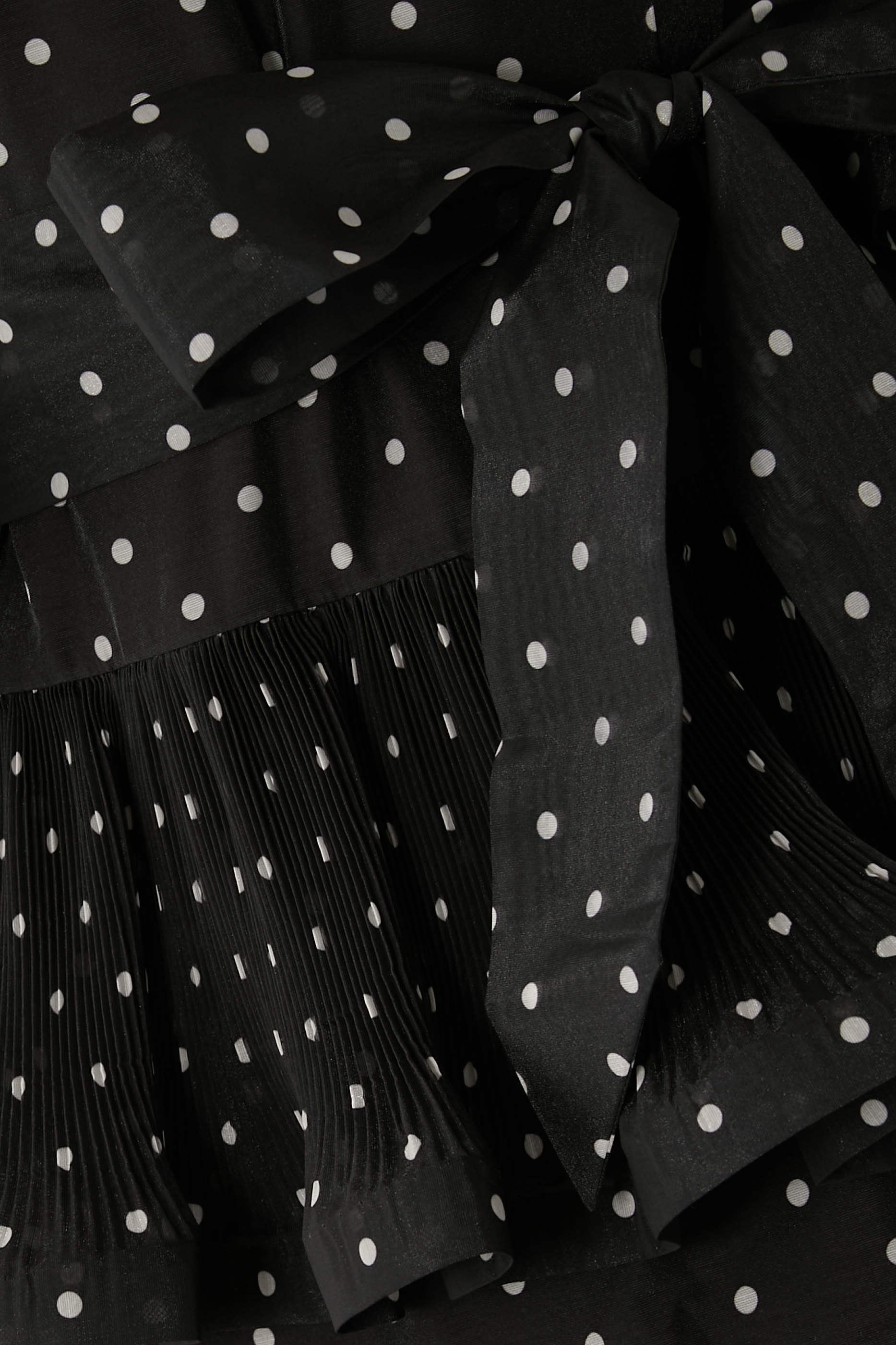 Pleated Sleeved Midi Dress