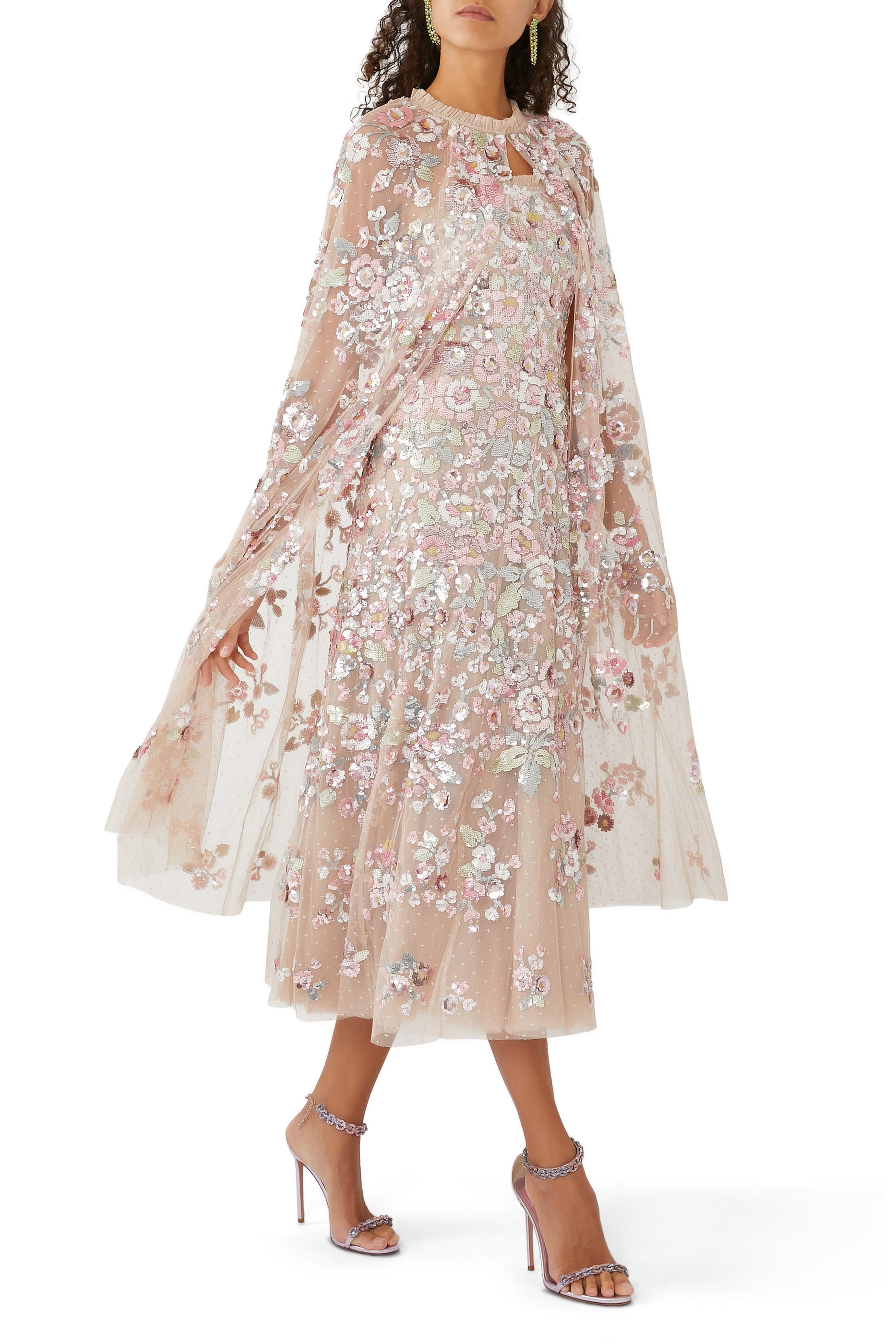 Sequin Paradise Strapless Ballerina Dress