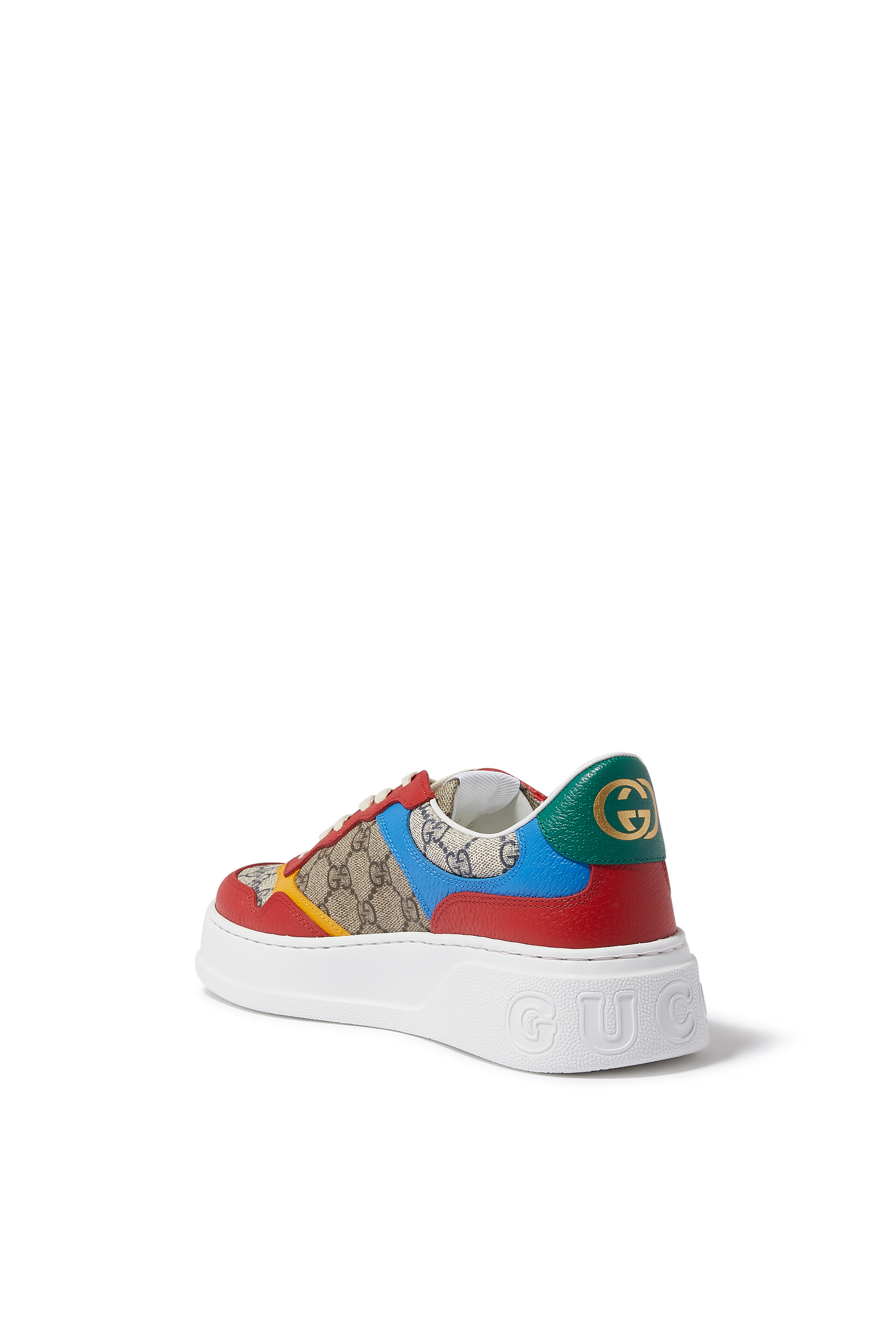 سنيكرز جلد وقماش قنب سوبربم بشعار GG