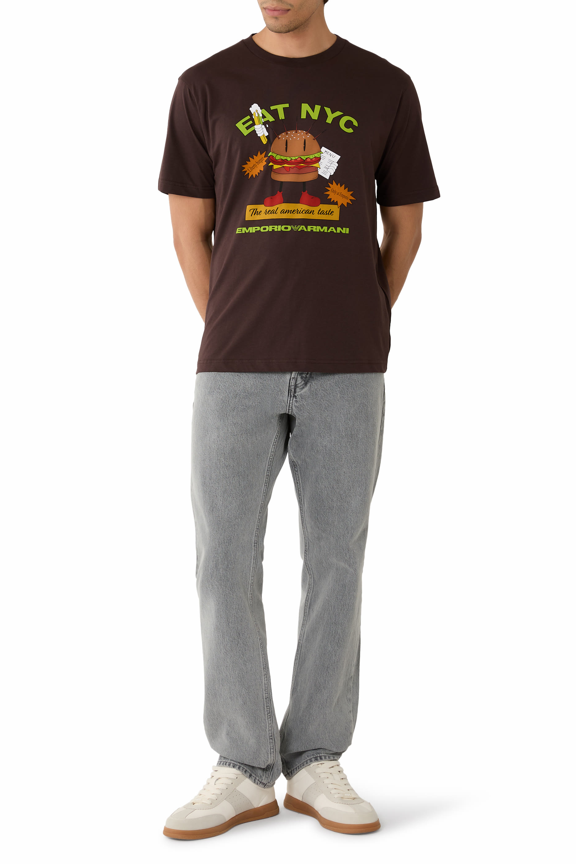 تيشيرت بنقشة غرافيكية جيرسيه من تشكيلة نيويورك