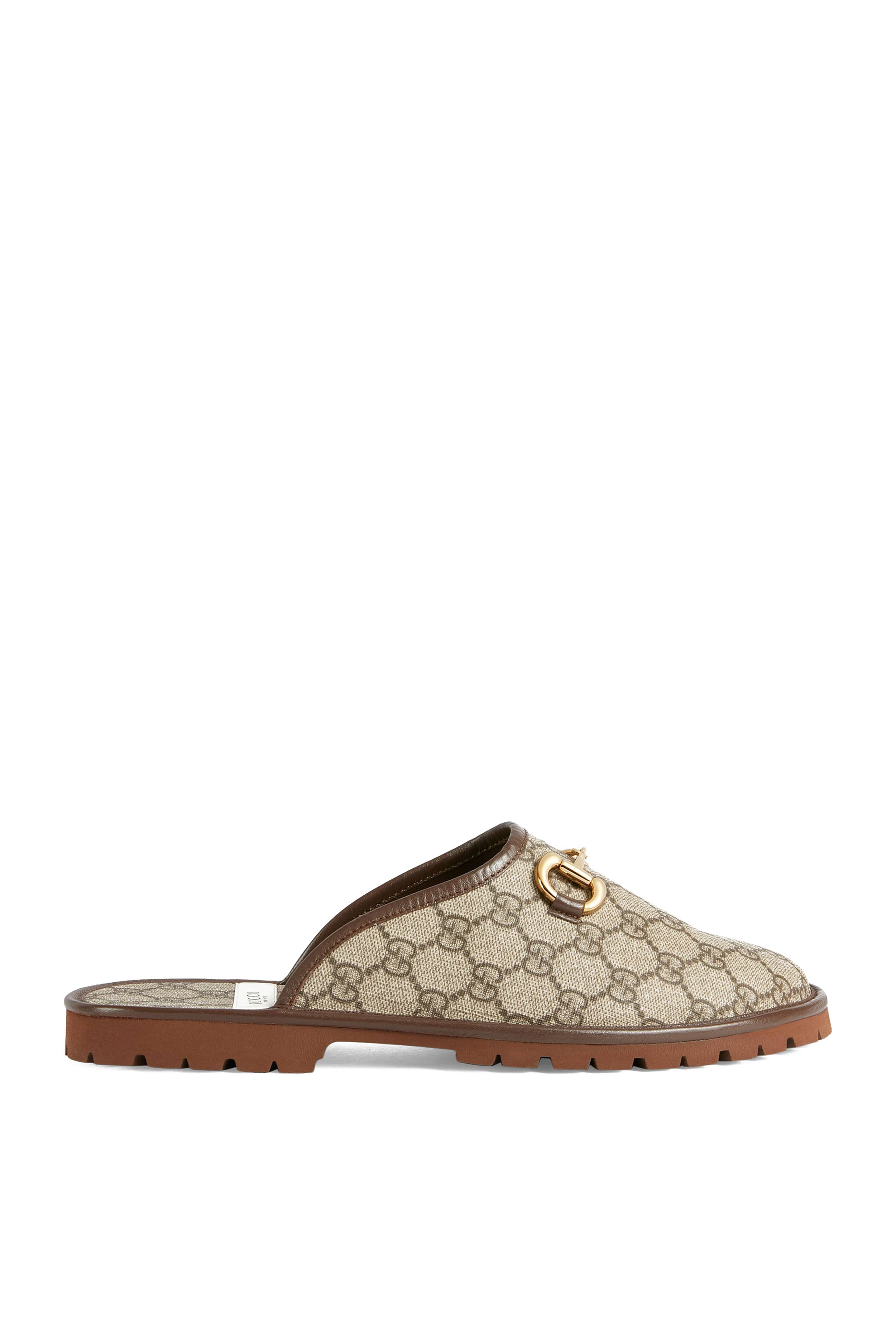 حذاء مفتوح من الخلف قنب بشعار GG&rlm;