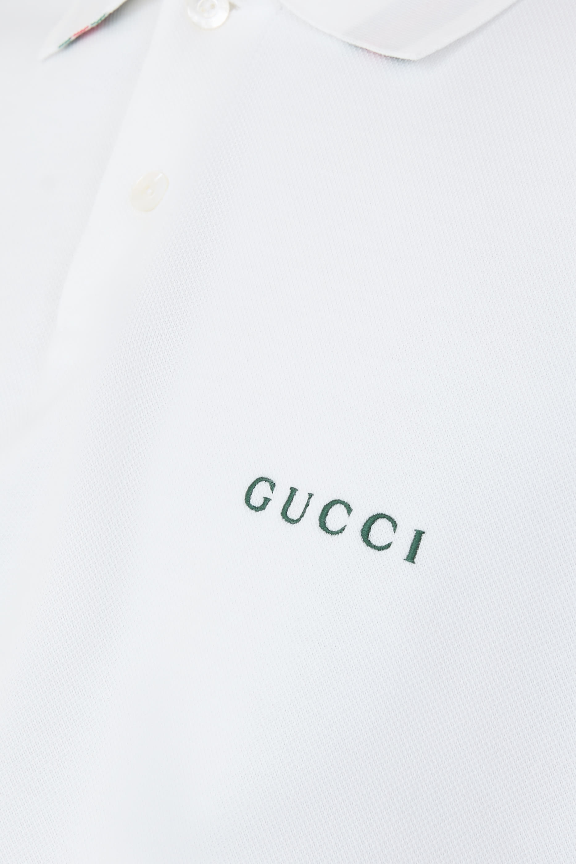 قميص بولو بشريط ويب قطن بيكيه