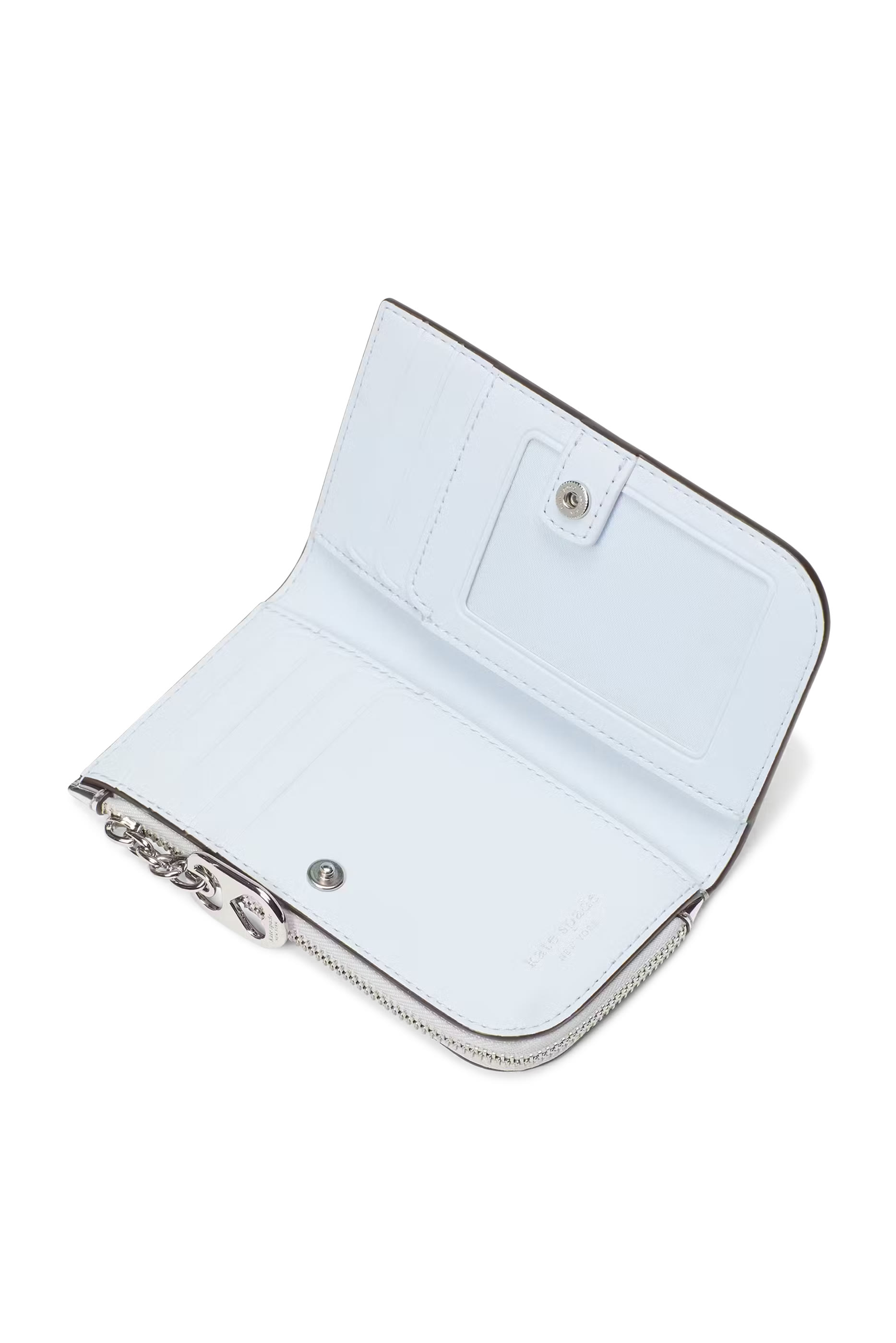 محفظة ديفاين صغيرة بتصميم ثنائي الطي خامة لامعة