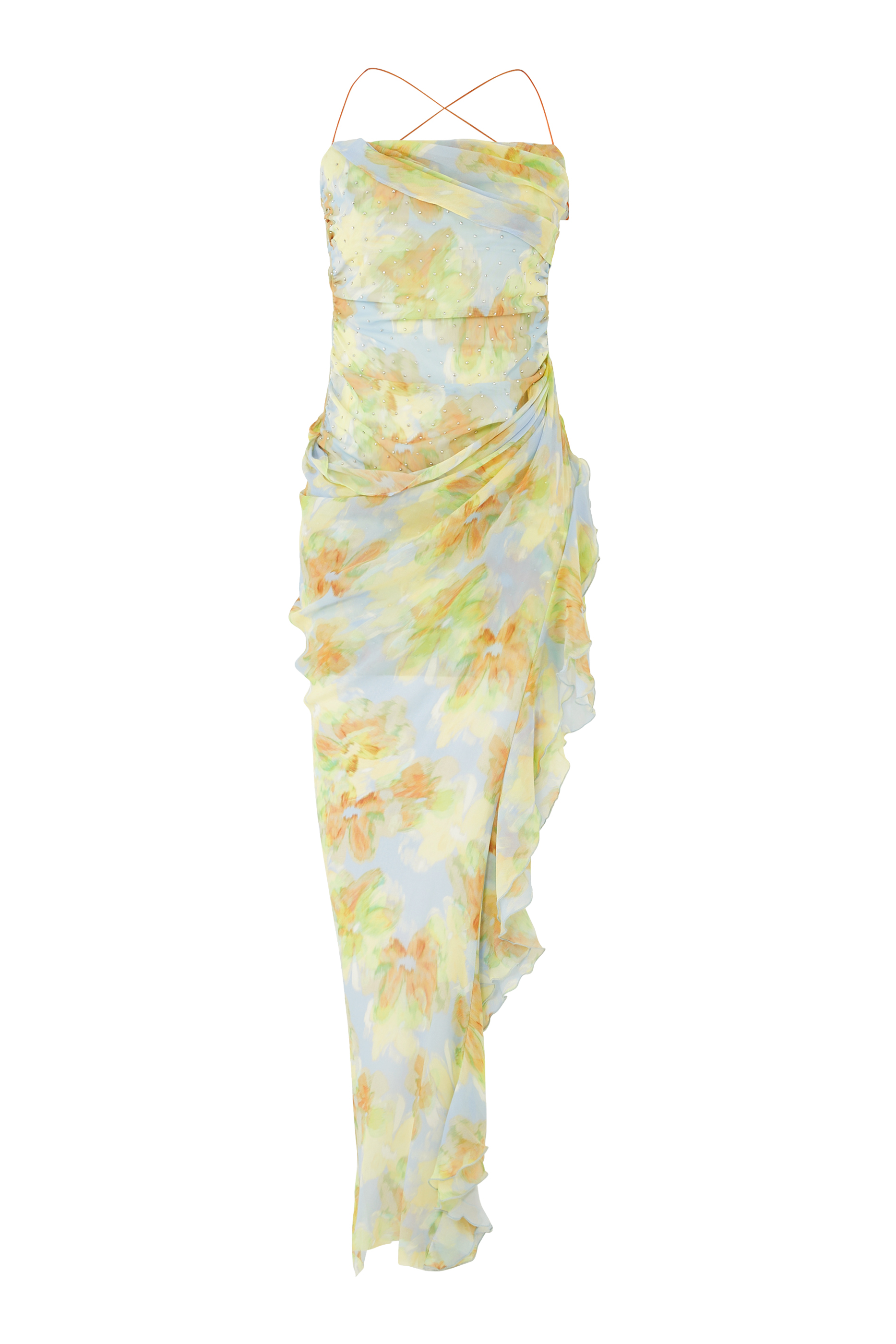 فستان زيفي بتصميم غير متماثل