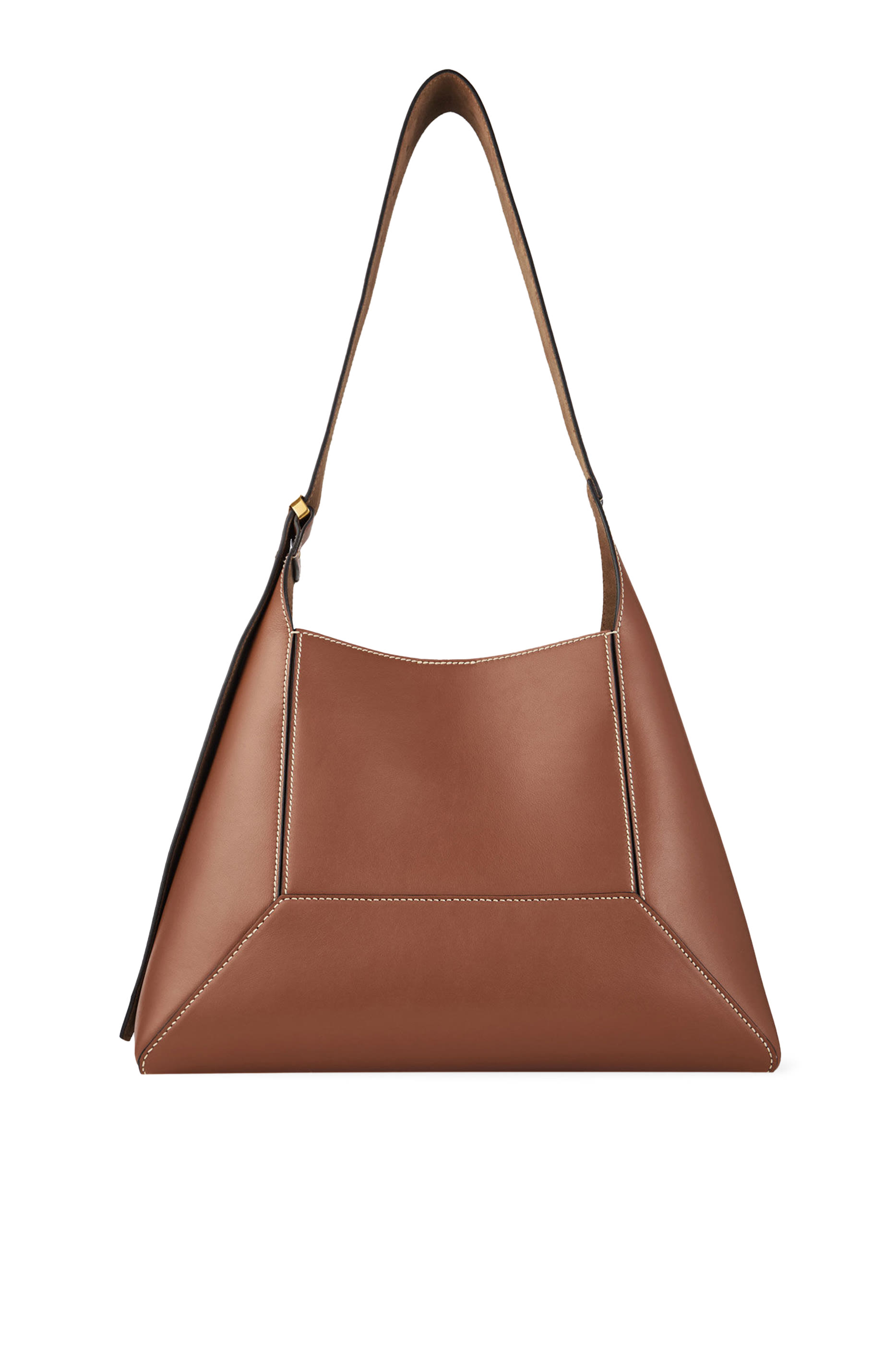 حقيبة كتف متوسطة بتصميم معين