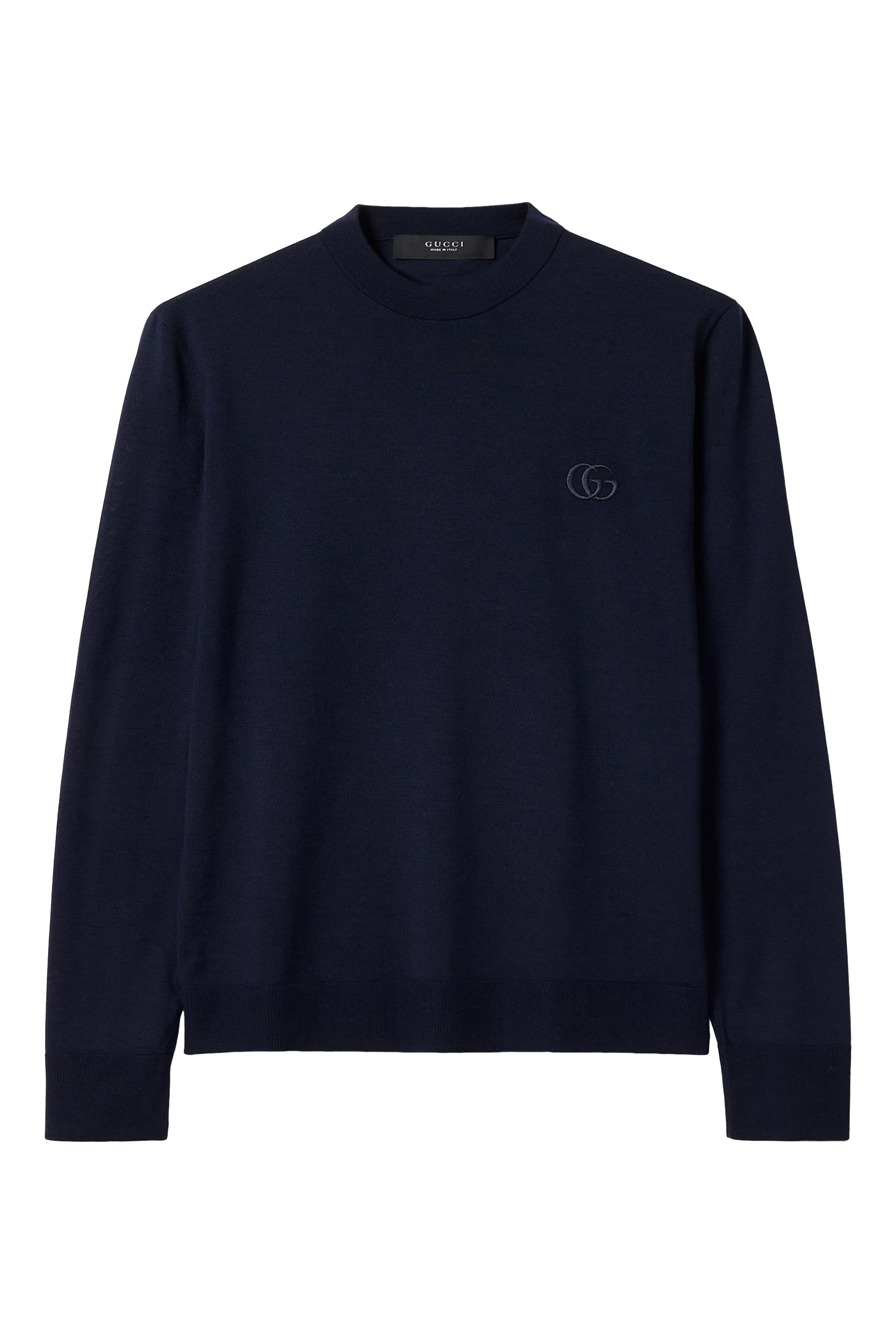 كنزة مطرزة نسيج صوف