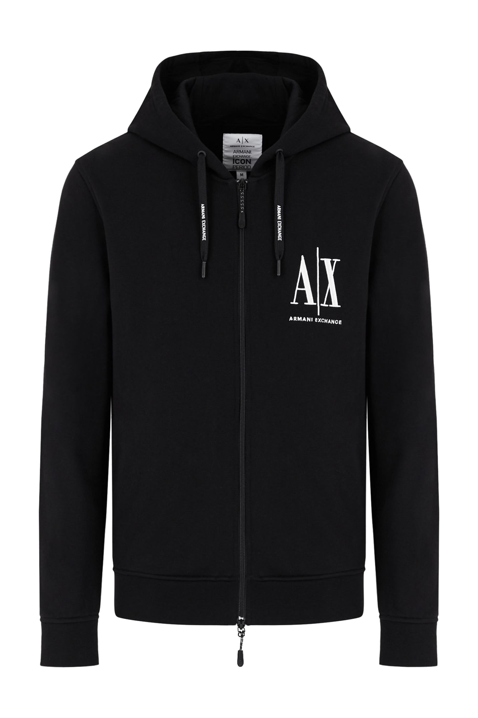 كنزة بغطاء رأس بشعار الماركة