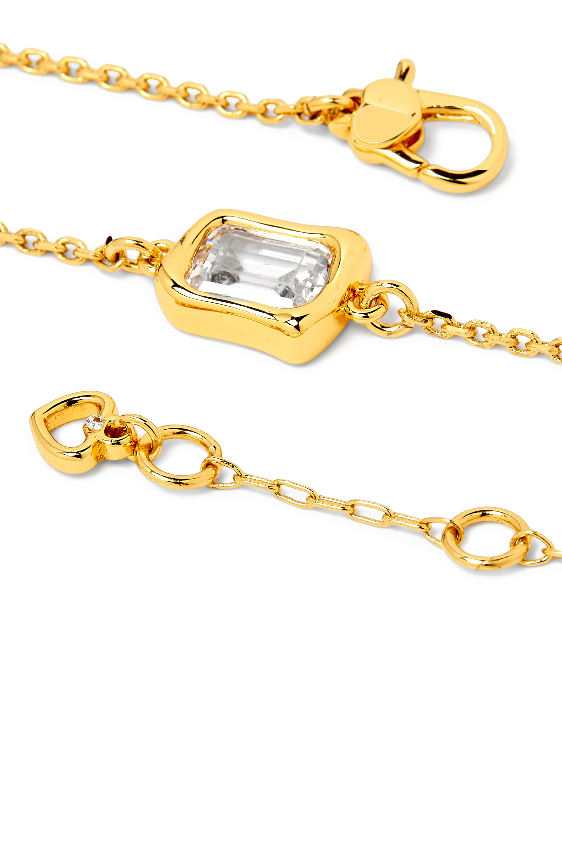 سوار مولتن بحجر زجاجي بتصميم سوليتير