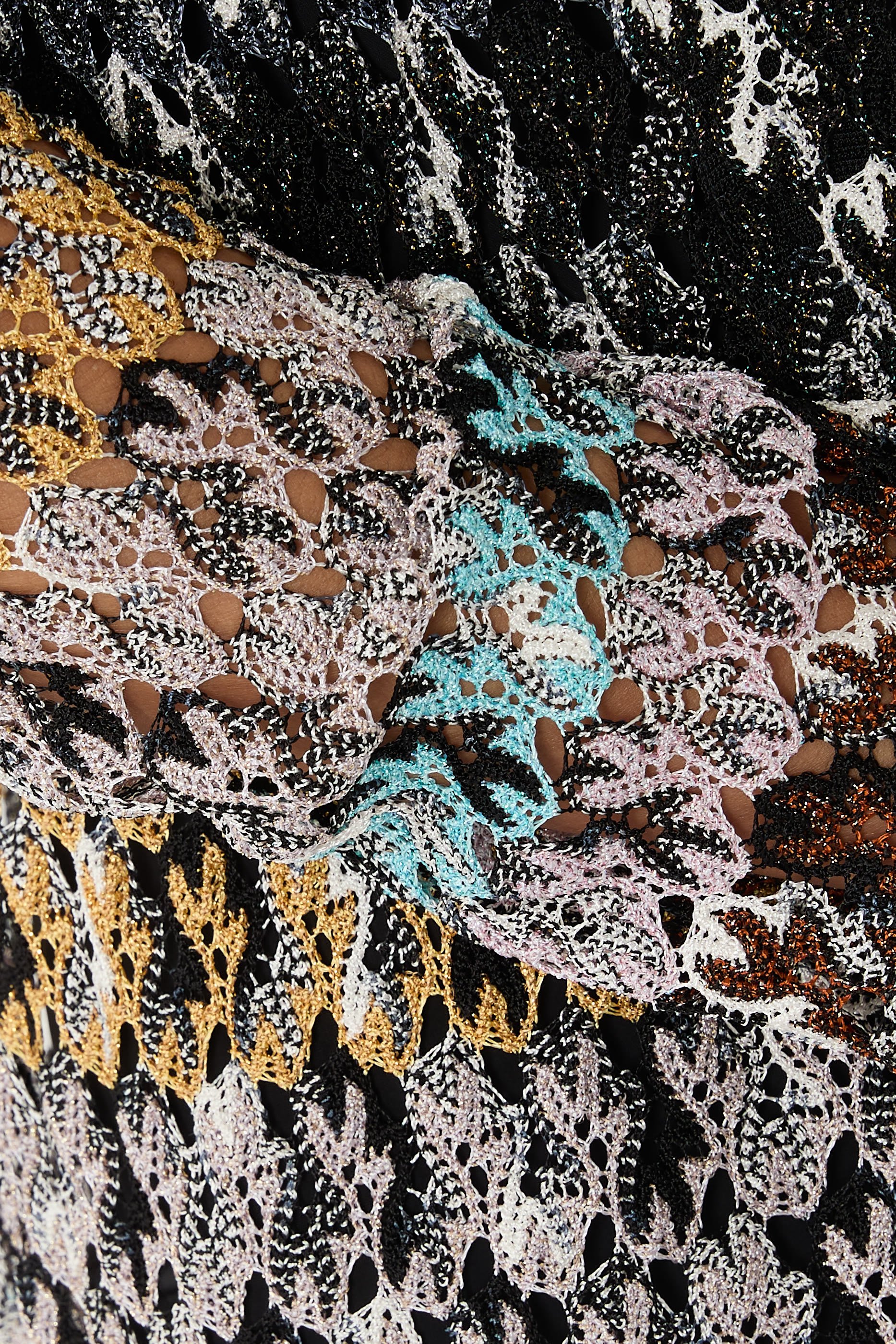 كارديغان طويل بحمالات دانتيل