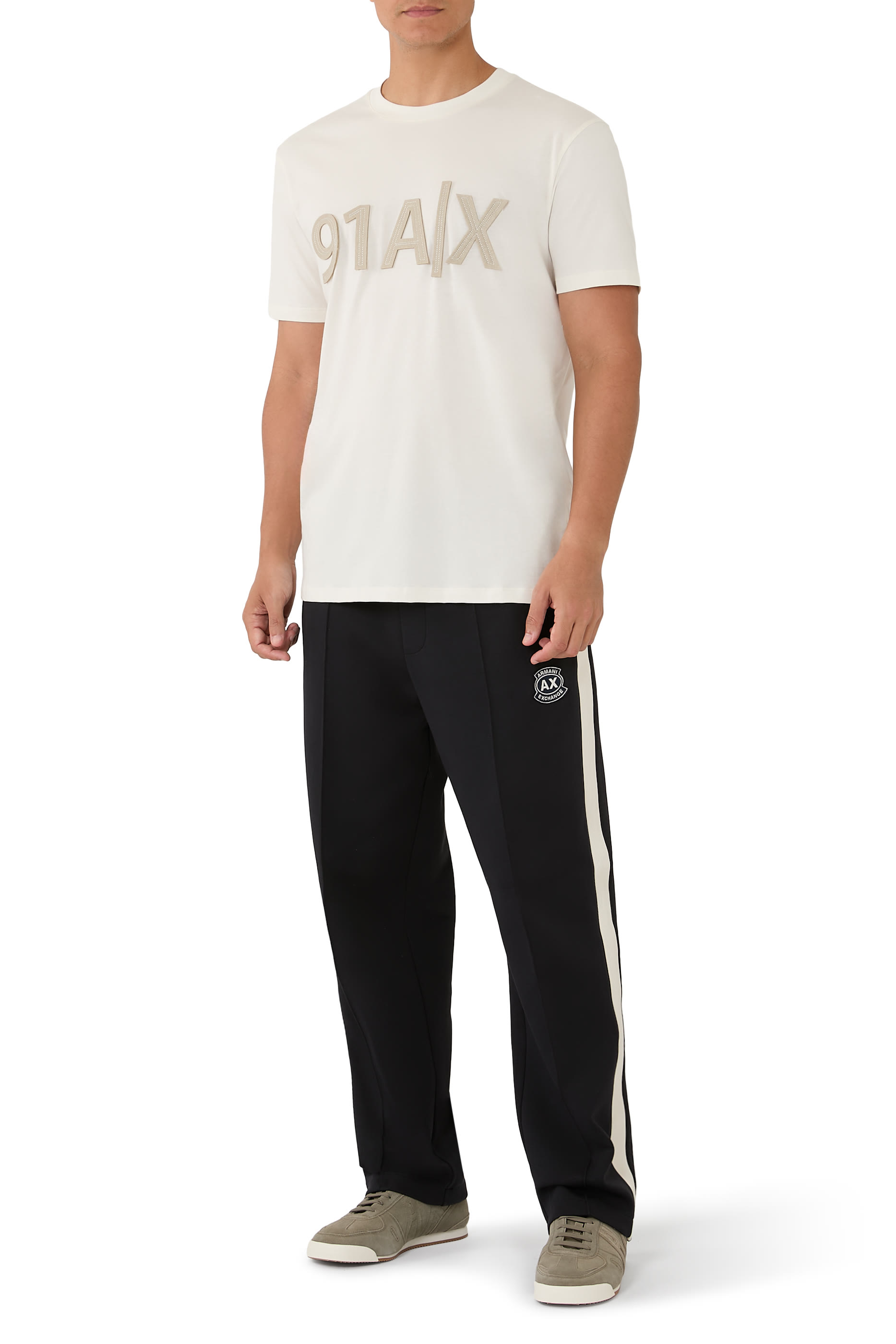 تيشيرت بشعار الماركة قطن جيرسيه 