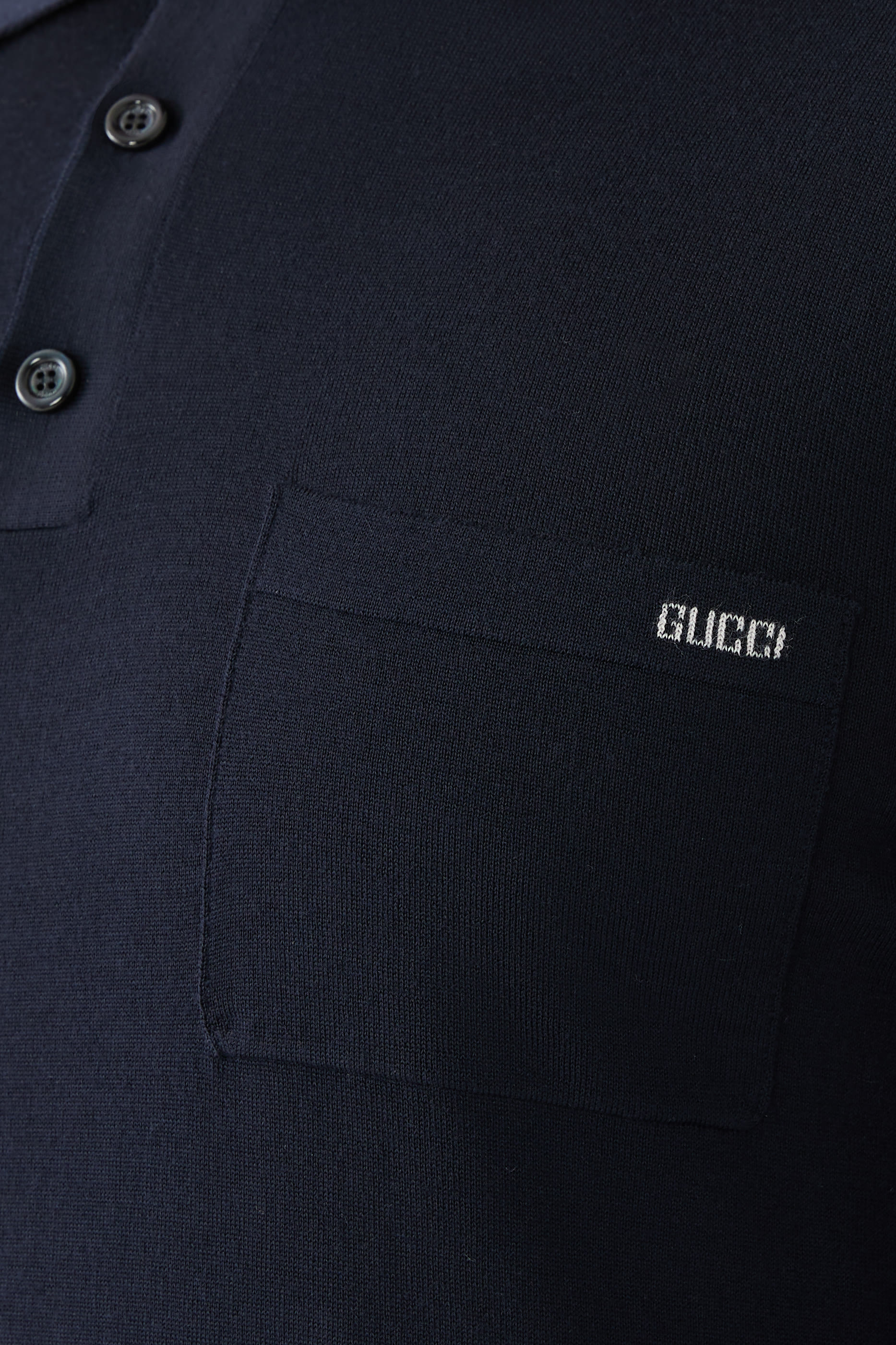 بلوزة بولو صوف منسوج ناعم